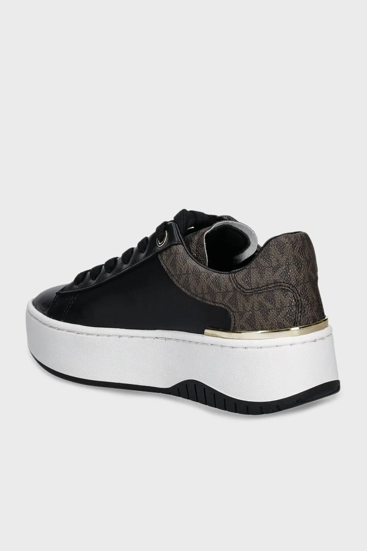 Michael Kors Logolu Deri Sneaker 43F5DTFS6L292 Kadın Ayakkabı 43F5DTFS6L 292 SİYAH - 4