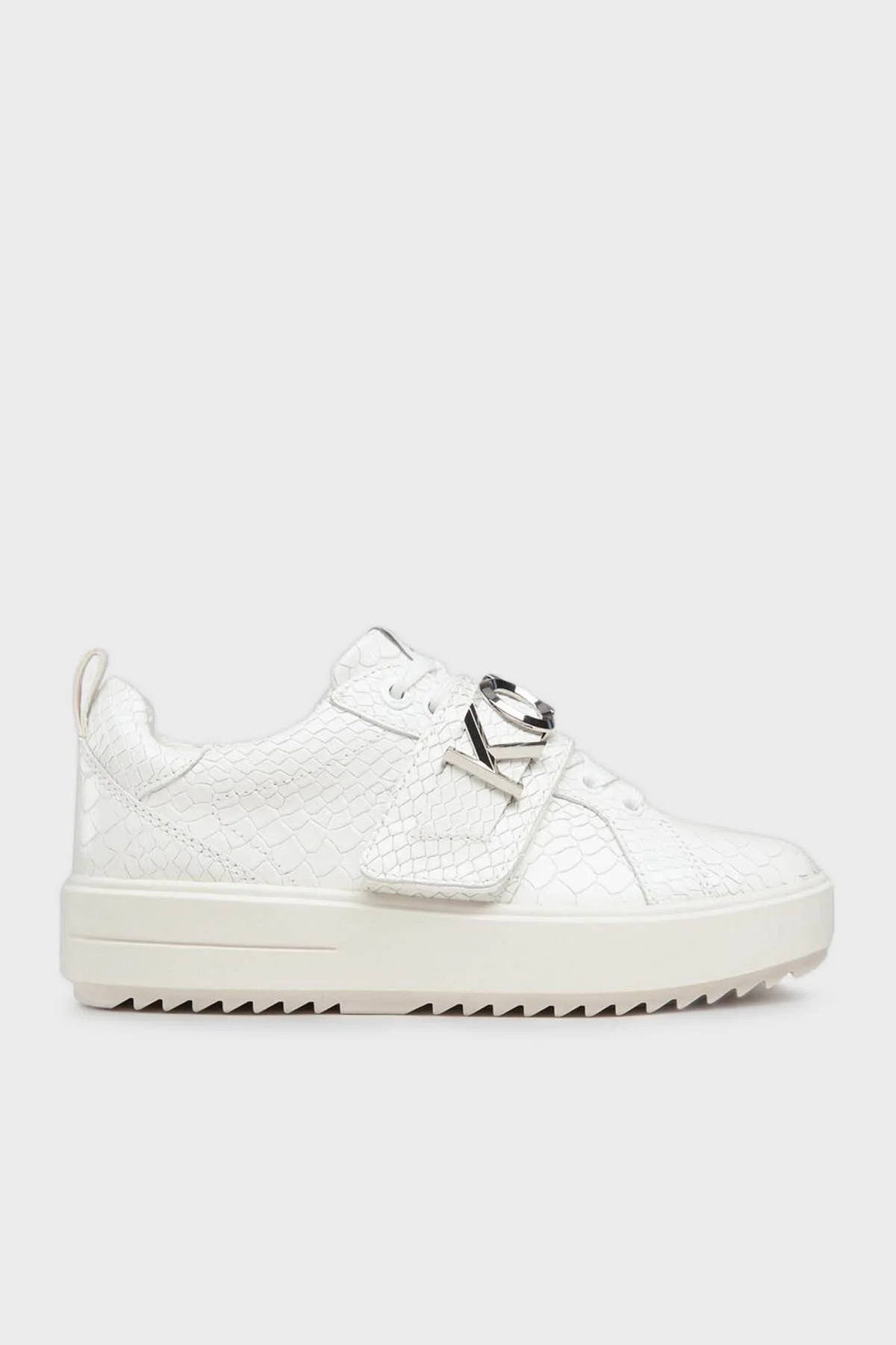 Michael Kors Logolu Deri Sneaker 43R3EMFS1E085 Bayan Ayakkabı 43R3EMFS1E 085 BEYAZ - 1