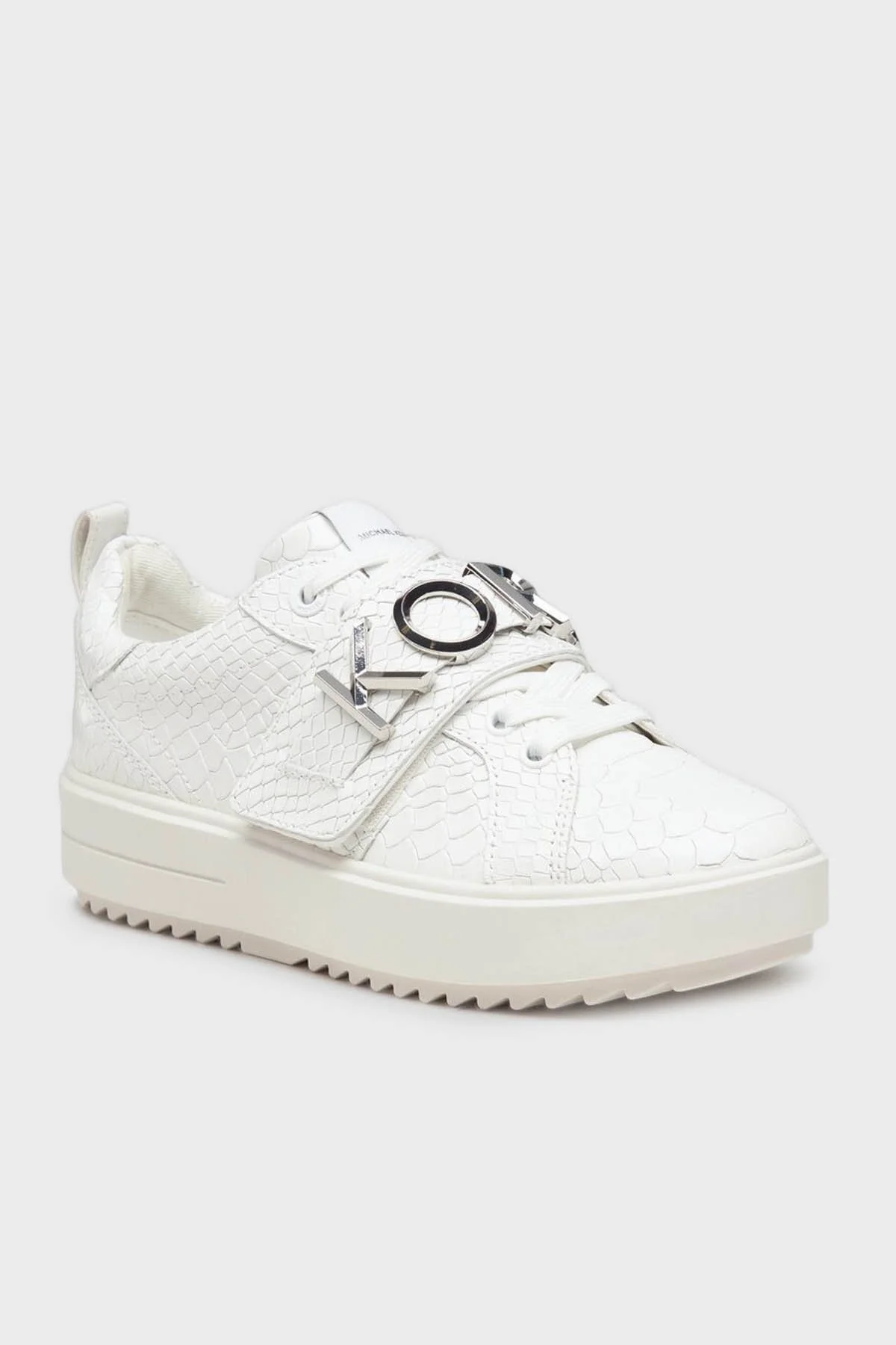 Michael Kors Logolu Deri Sneaker 43R3EMFS1E085 Bayan Ayakkabı 43R3EMFS1E 085 BEYAZ - 5