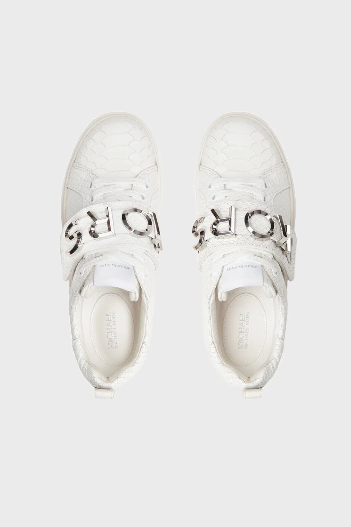 Michael Kors Logolu Deri Sneaker 43R3EMFS1E085 Bayan Ayakkabı 43R3EMFS1E 085 BEYAZ - 6