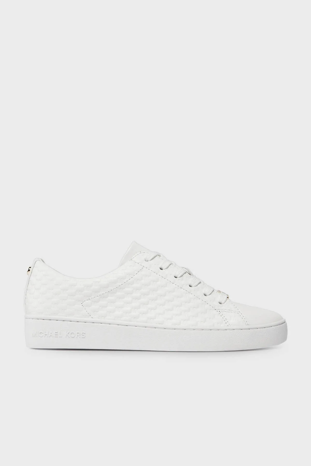 Michael Kors Logolu Deri Sneaker 43R4KTFS1L085 Bayan Ayakkabı 43R4KTFS1L 085 BEYAZ - 1