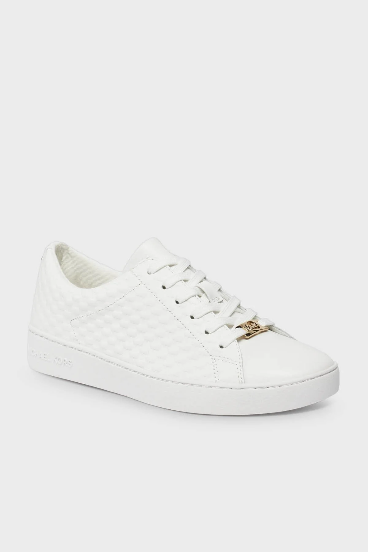 Michael Kors Logolu Deri Sneaker 43R4KTFS1L085 Bayan Ayakkabı 43R4KTFS1L 085 BEYAZ - 6