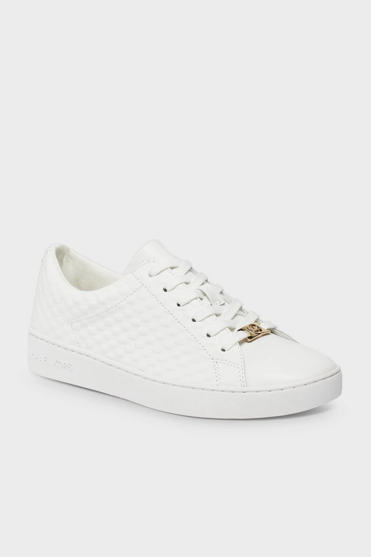 Michael Kors Logolu Deri Sneaker 43R4KTFS1L085 Kadın Ayakkabı 43R4KTFS1L 085 BEYAZ - 6