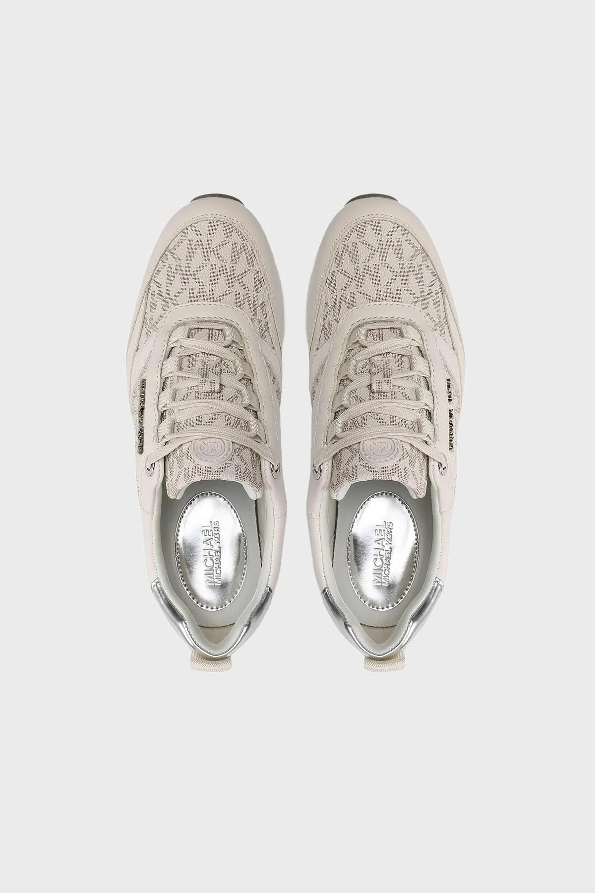 Michael Kors Logolu Deri Sneaker 43T2ALFS4L132 Bayan Ayakkabı 43T2ALFS4L 132 KREM - 5