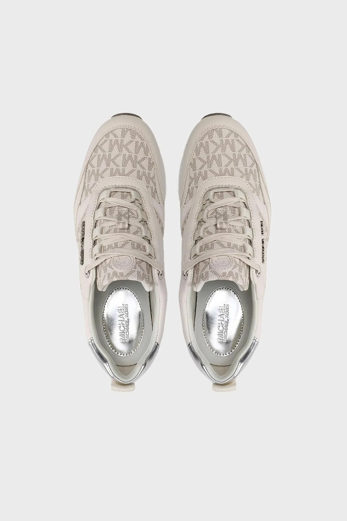 Michael Kors Logolu Deri Sneaker 43T2ALFS4L132 Kadın Ayakkabı 43T2ALFS4L 132 KREM - 5