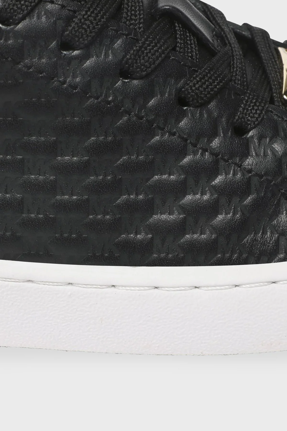 Michael Kors Logolu Deri Sneaker 43T2KTFS1L001 Bayan Ayakkabı 43T2KTFS1L 001 SİYAH - 6