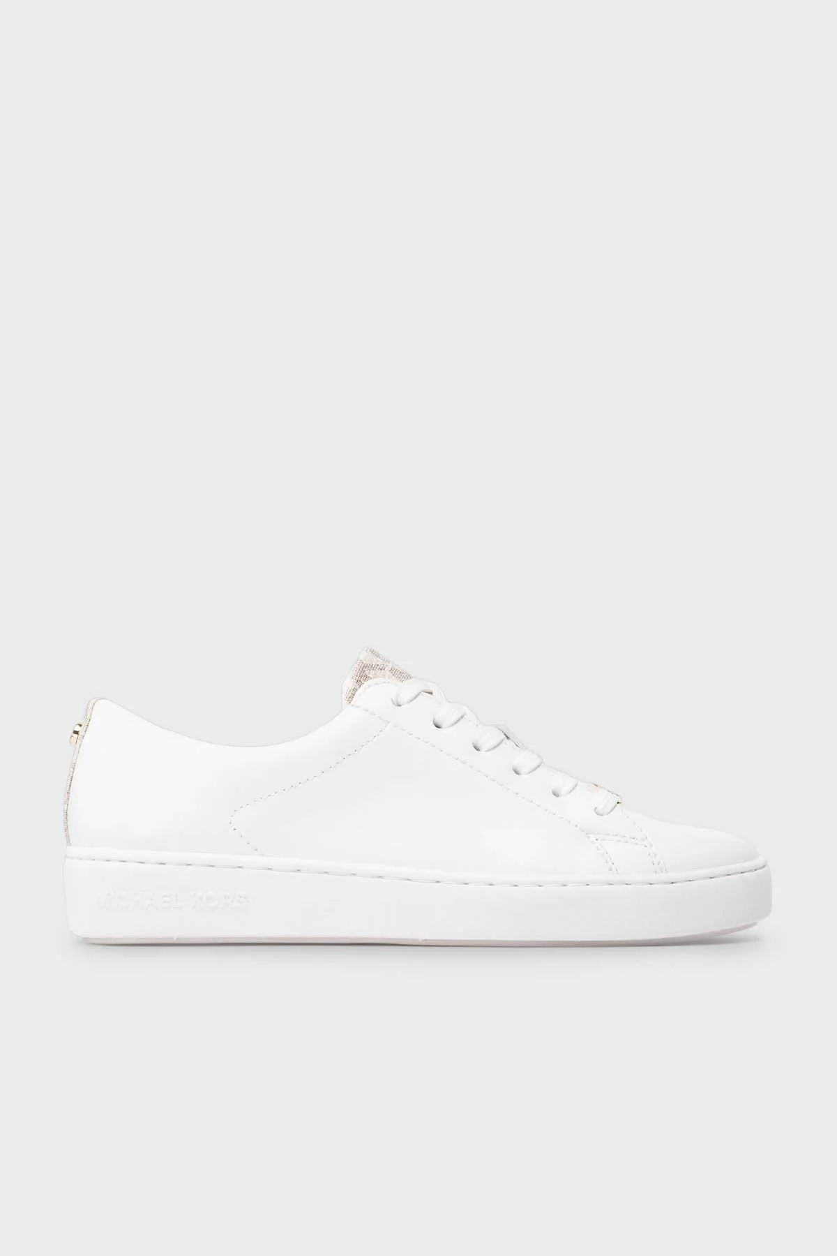 Michael Kors Logolu Deri Sneaker 43T2KTFS3L150 Bayan Ayakkabı 43T2KTFS3L 150 EKRU - 1