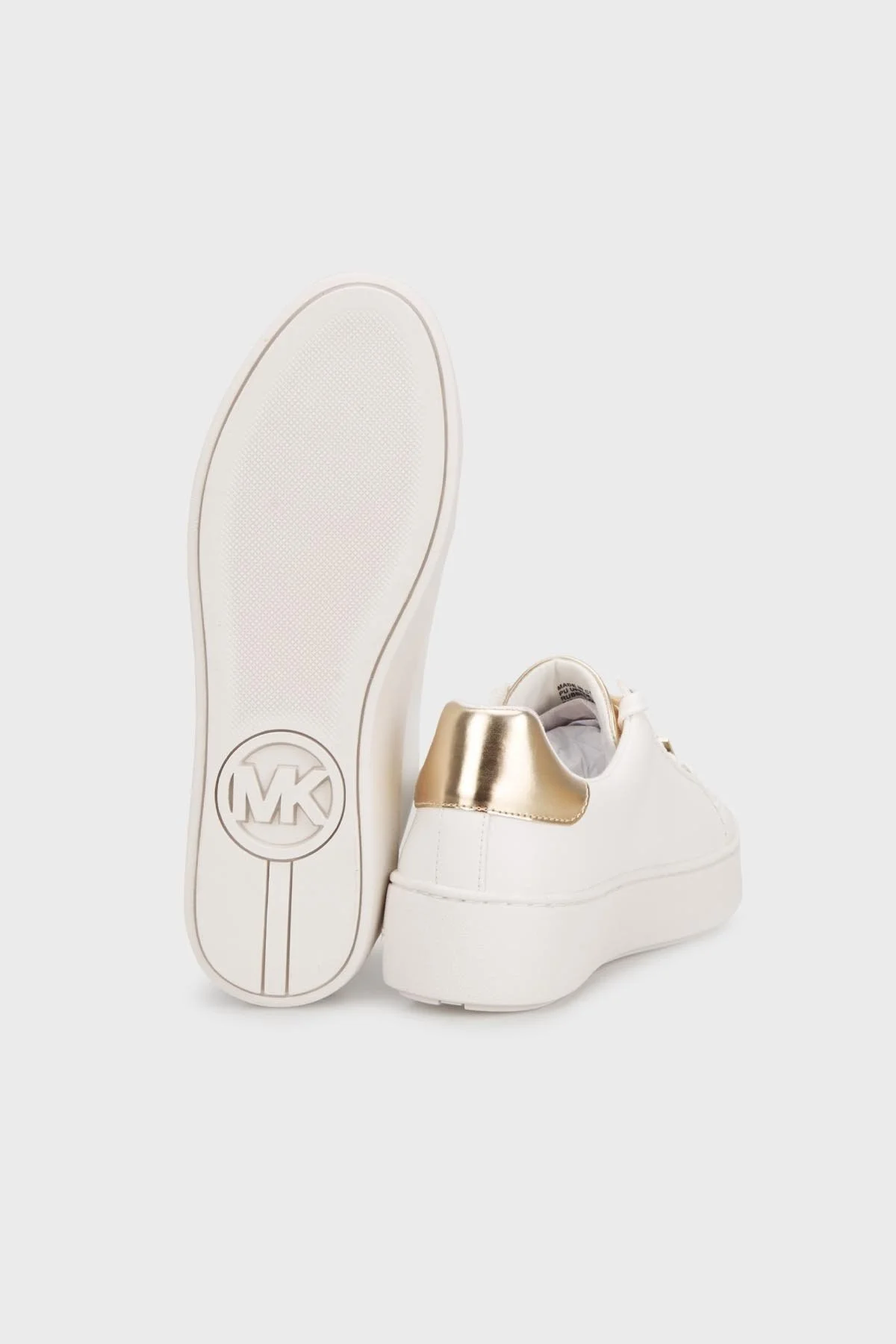 Michael Kors Logolu Deri Sneaker 49T9POFS4L751 Bayan Ayakkabı 49T9POFS4L 751 BEYAZ - 4