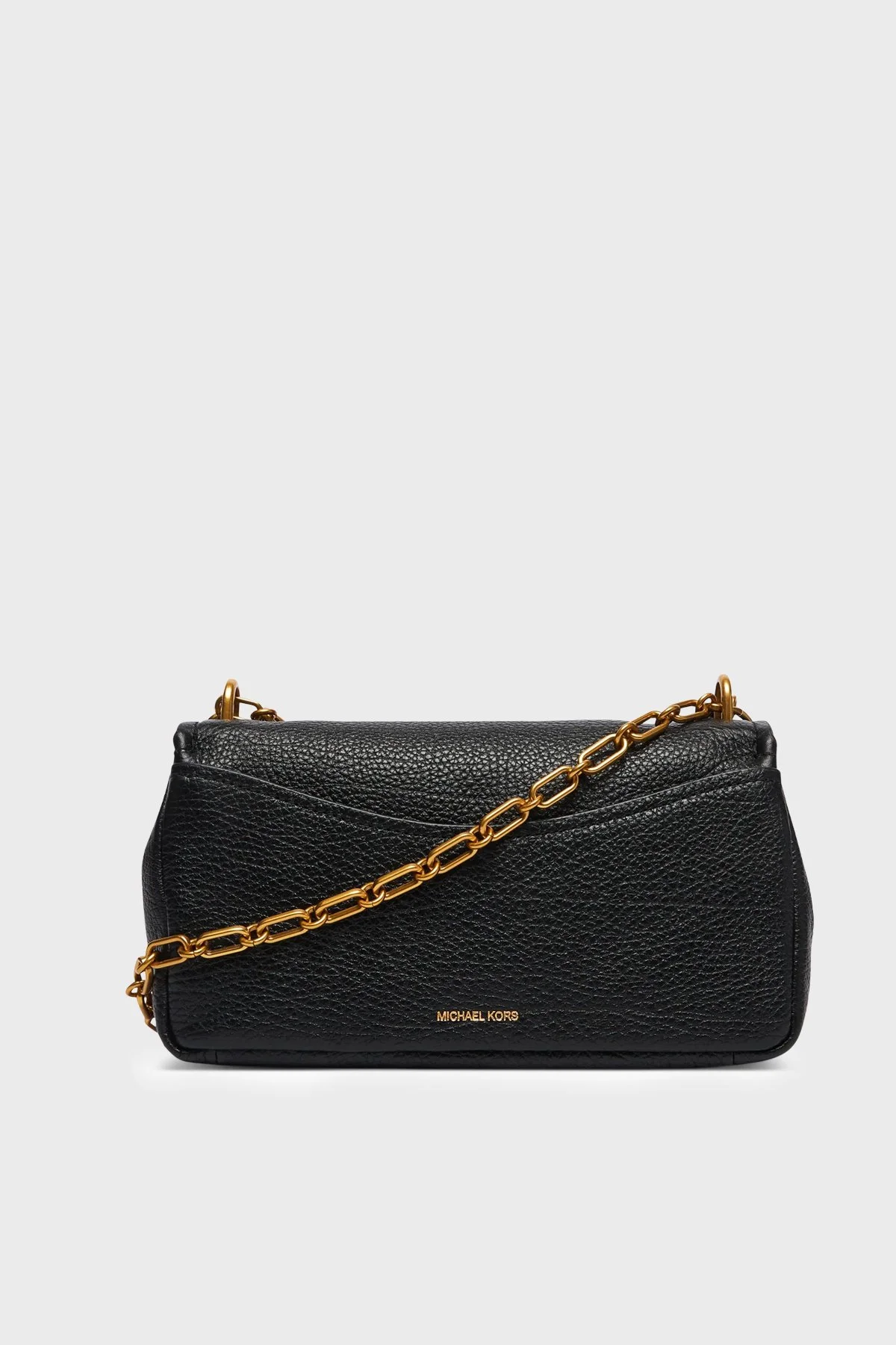 Michael Kors Logolu Deri Zincir Askılı 30F6AYTL5E001 Kadın Çanta 30F6AYTL5E 001 Siyah - 3