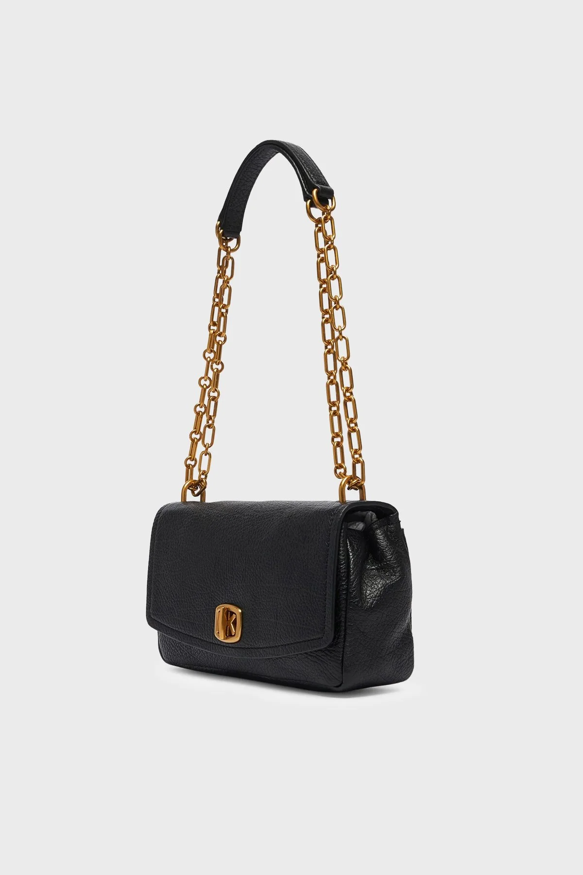 Michael Kors Logolu Deri Zincir Askılı 30F6AYTL5E001 Kadın Çanta 30F6AYTL5E 001 Siyah - 4