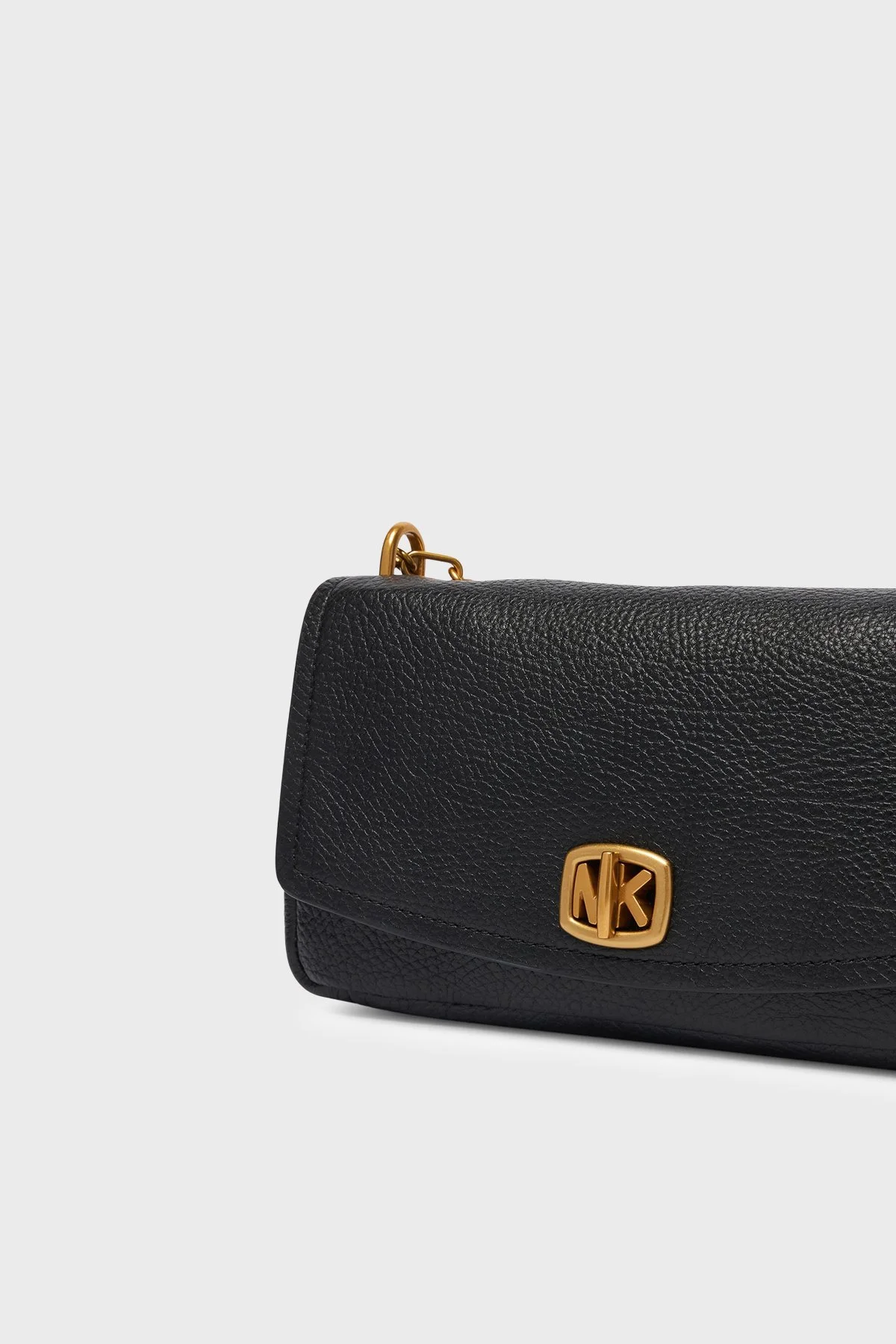 Michael Kors Logolu Deri Zincir Askılı 30F6AYTL5E001 Kadın Çanta 30F6AYTL5E 001 Siyah - 5