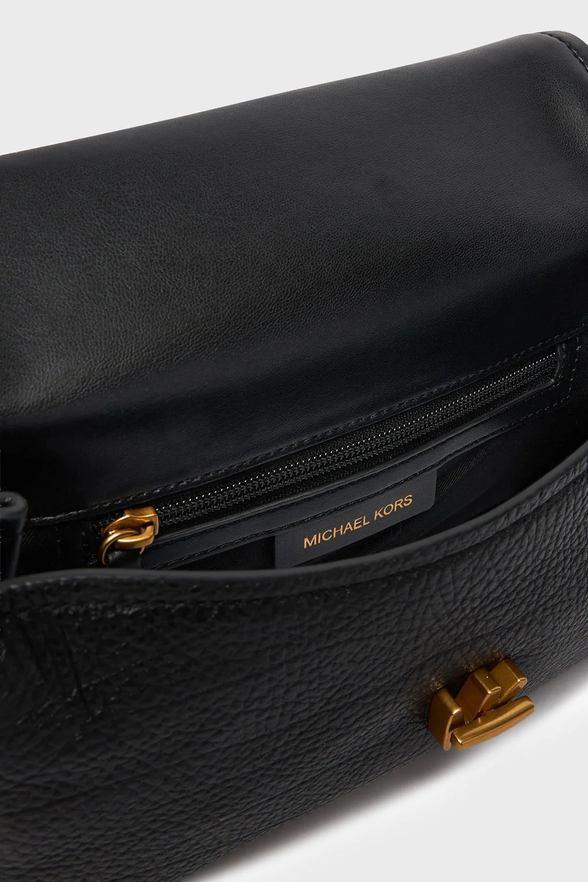 Michael Kors Logolu Deri Zincir Askılı 30F6AYTL5E001 Kadın Çanta 30F6AYTL5E 001 Siyah - 6