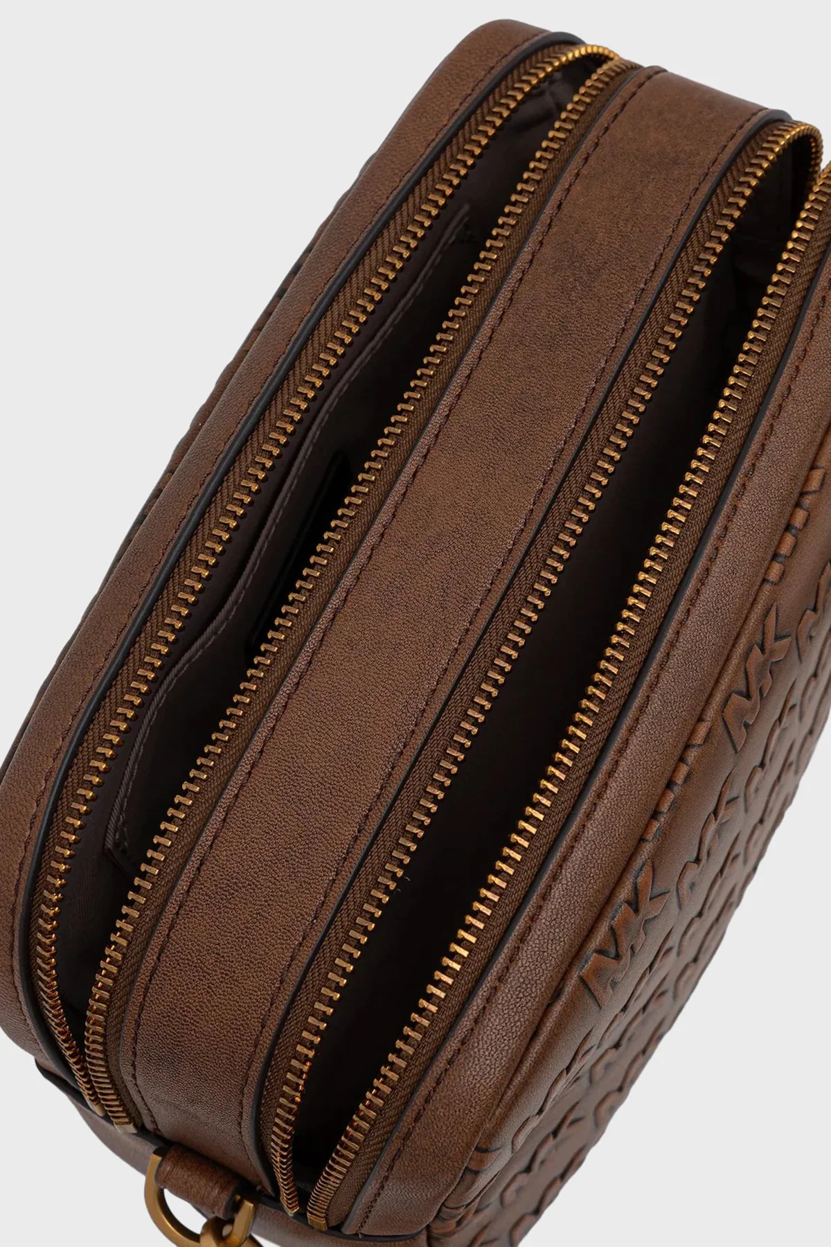 Michael Kors Logolu Deri Zincir Detaylı Çıkarılabilir Askılı 32F5AYTC6L251 Bayan Çanta 32F5AYTC6L 251 KAHVE - 5