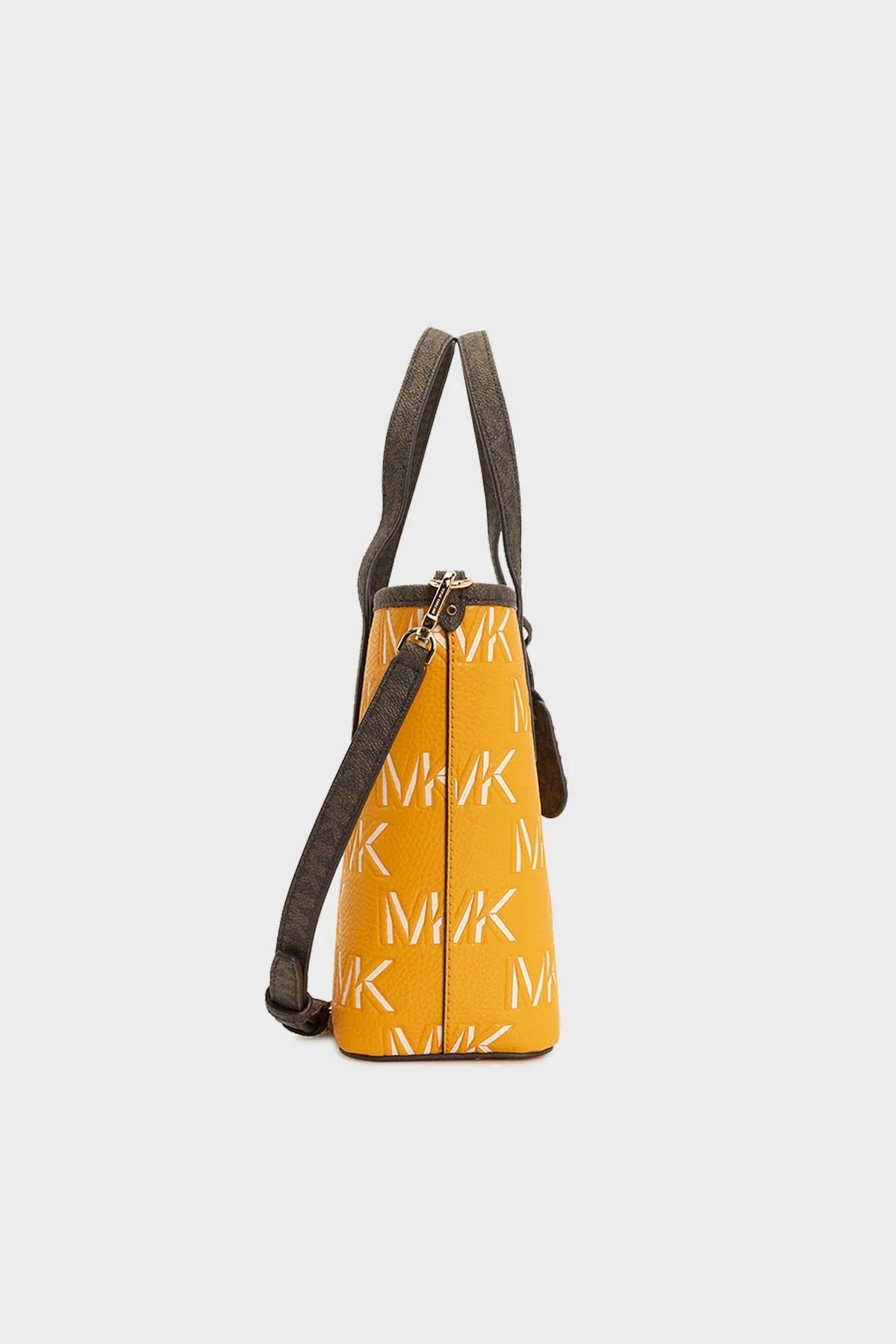 Michael Kors Logolu Ek Bölmeli Çıkarılabilir Omuz Askılı 30F3GZAT0L878 Bayan Çanta 30F3GZAT0L 878 SARI - 4