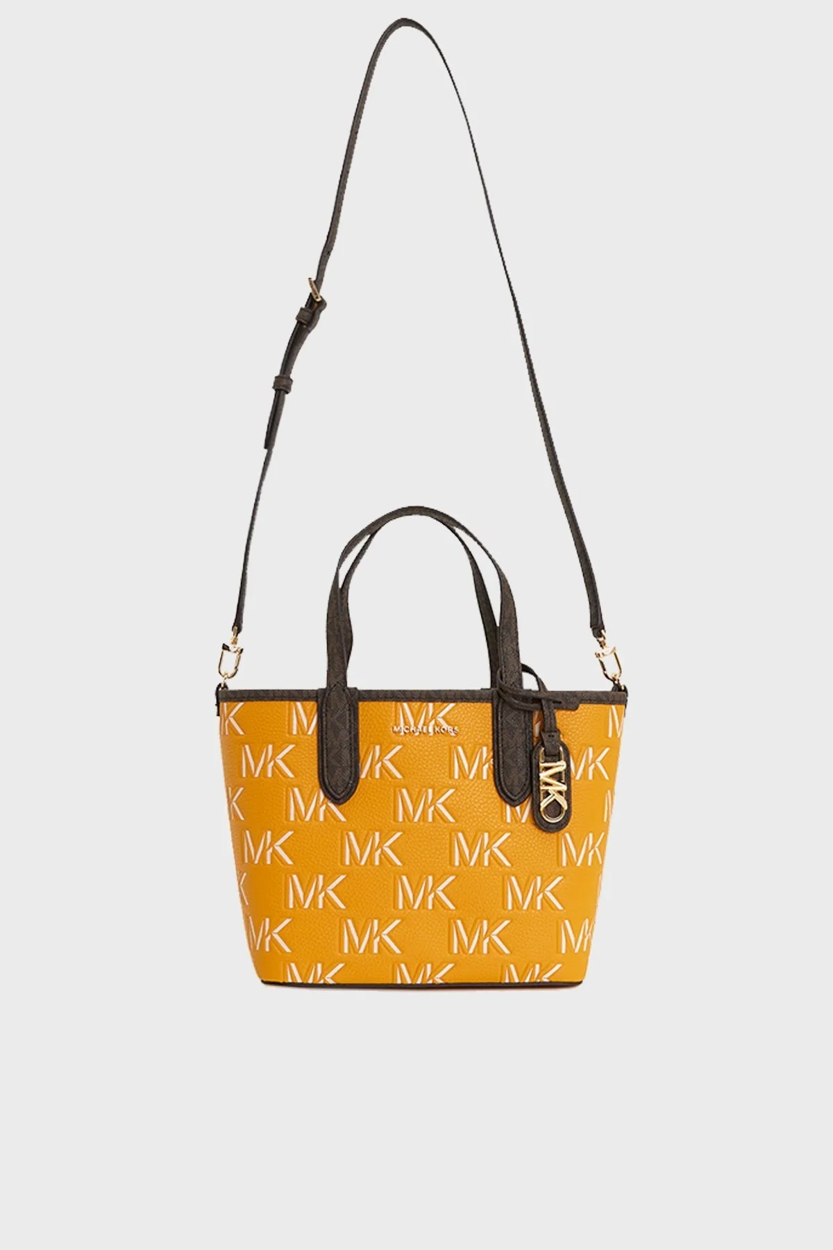 Michael Kors Logolu Ek Bölmeli Çıkarılabilir Omuz Askılı 30F3GZAT0L878 Bayan Çanta 30F3GZAT0L 878 SARI - 7
