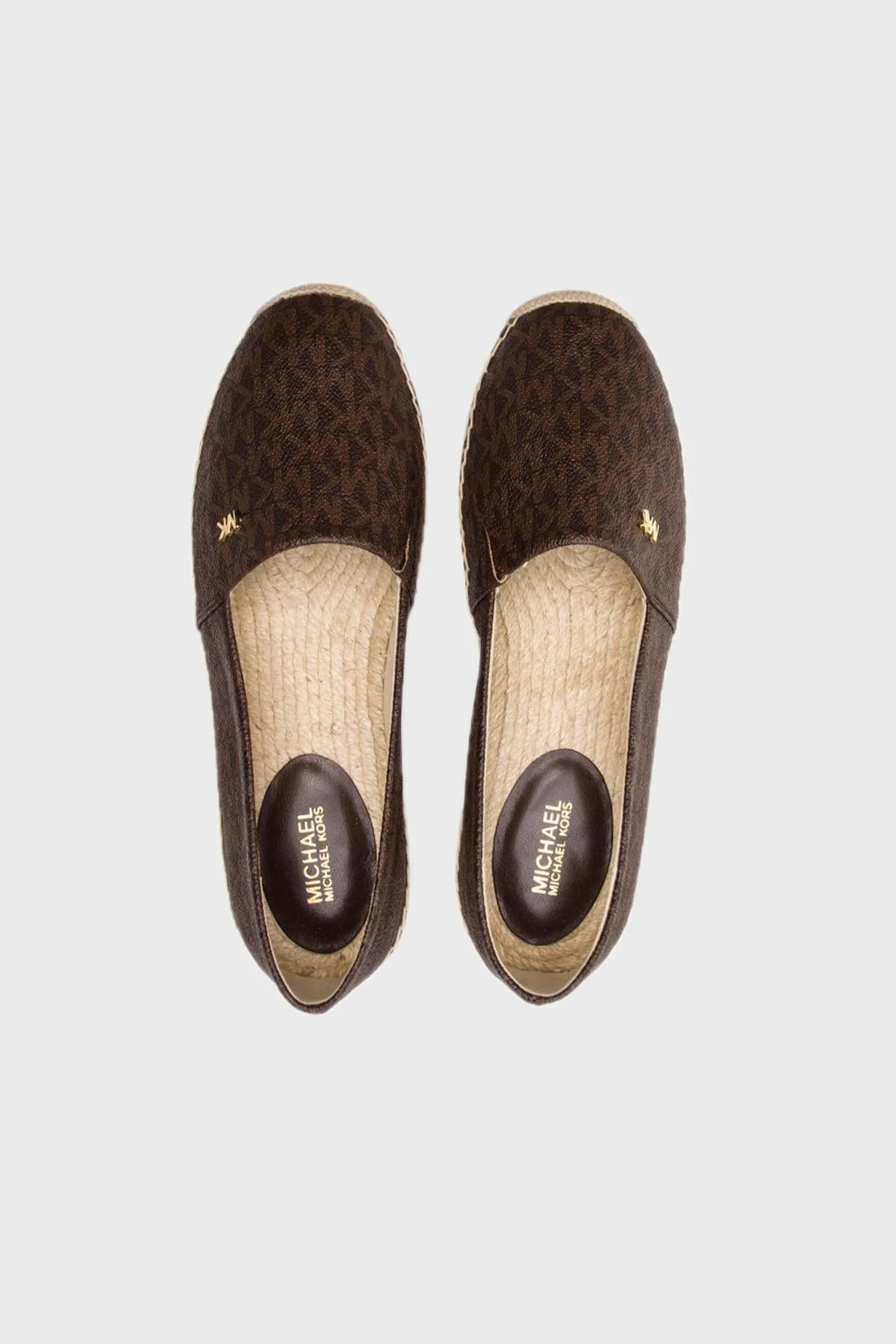 Michael Kors Logolu Espadril Slip-On 40R6KNFP1B200 Bayan Ayakkabı 40R6KNFP1B 200 KAHVE - 4