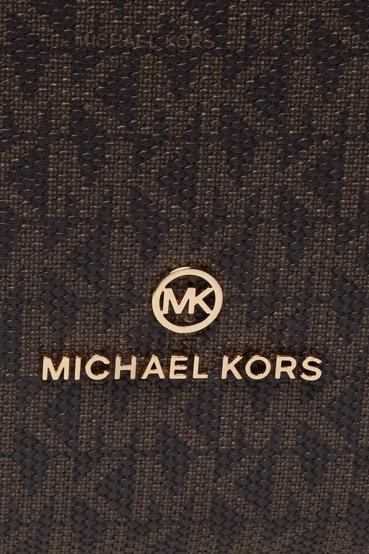 Michael Kors Logolu Fermuarlı 30F1GBNH3B Bayan Çanta 30F1GBNH3B BROWN BLK KAHVE - 3