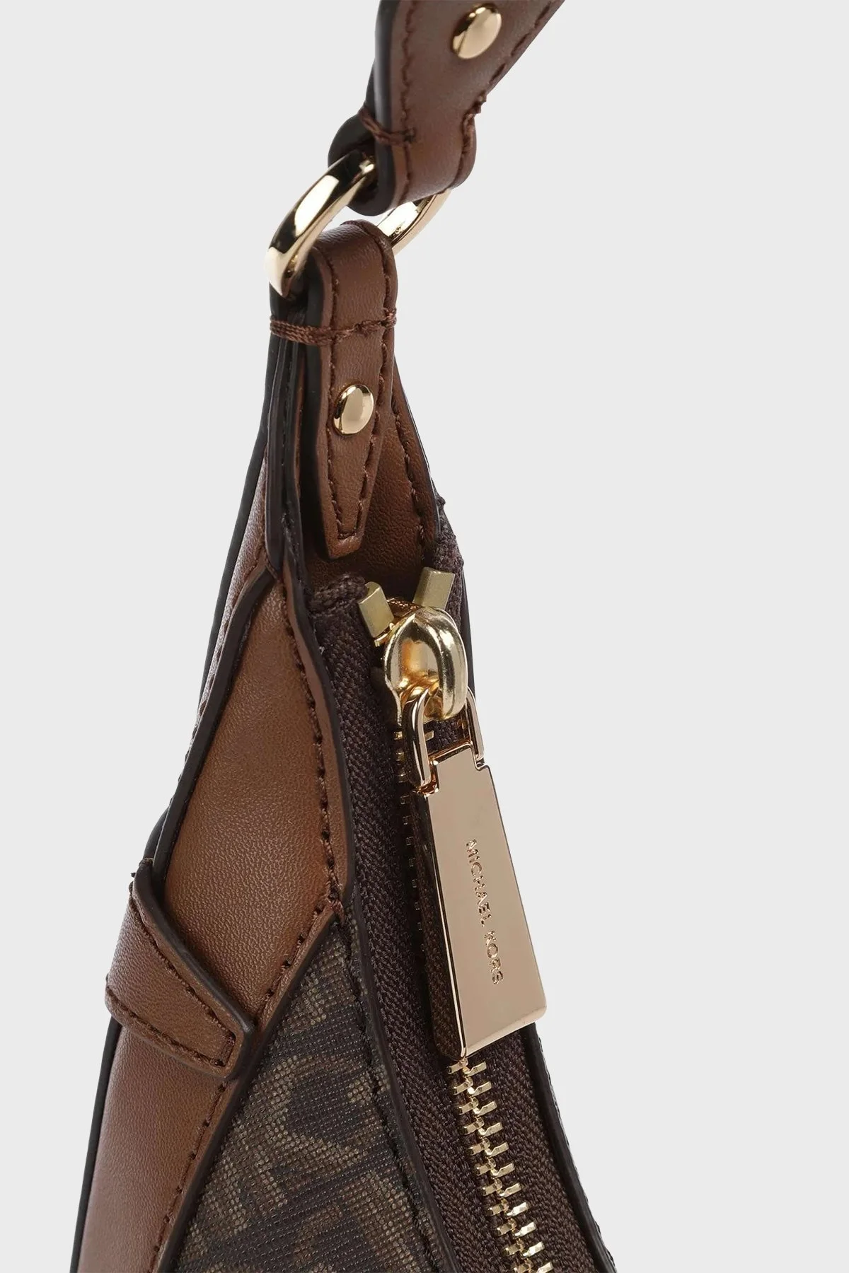 Michael Kors Logolu Fermuarlı 30S4G0PL5I227 Bayan Çanta 30S4G0PL5I 227 KAHVE - 6