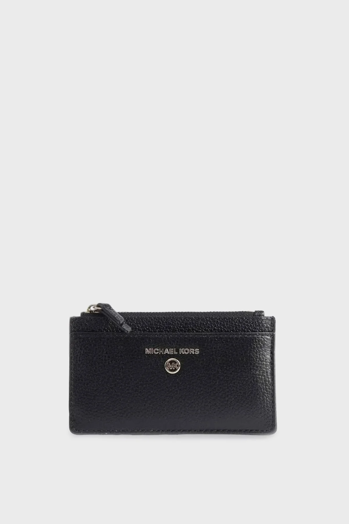 Michael Kors Logolu Fermuarlı Deri 34H0GT9D6L001 Bayan Kartlık 34H0GT9D6L 001 SİYAH - 1