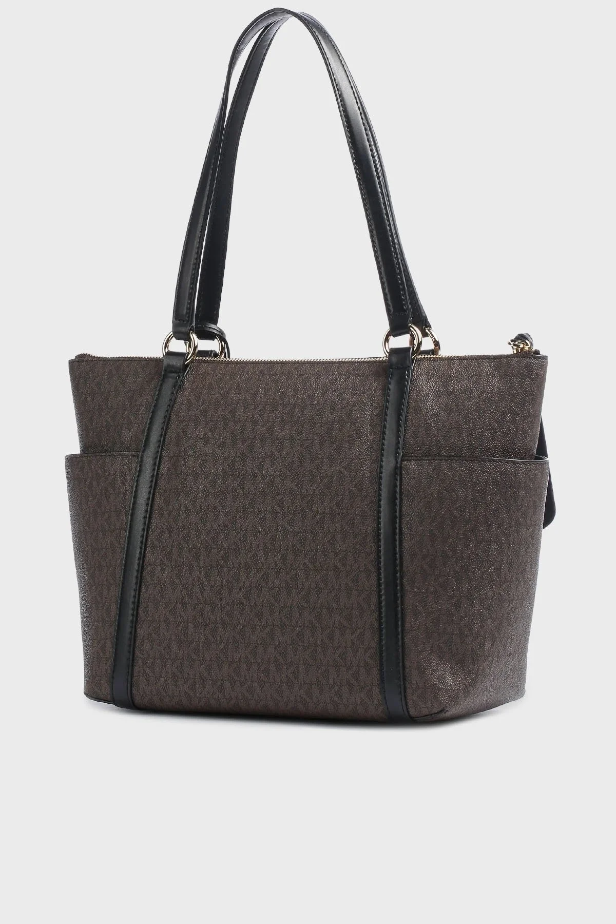 Michael Kors Logolu Fermuarlı Hakiki Deri Sullivan 30T0GNXT2B292 Bayan Çanta 30T0GNXT2B 292 KAHVE - 2