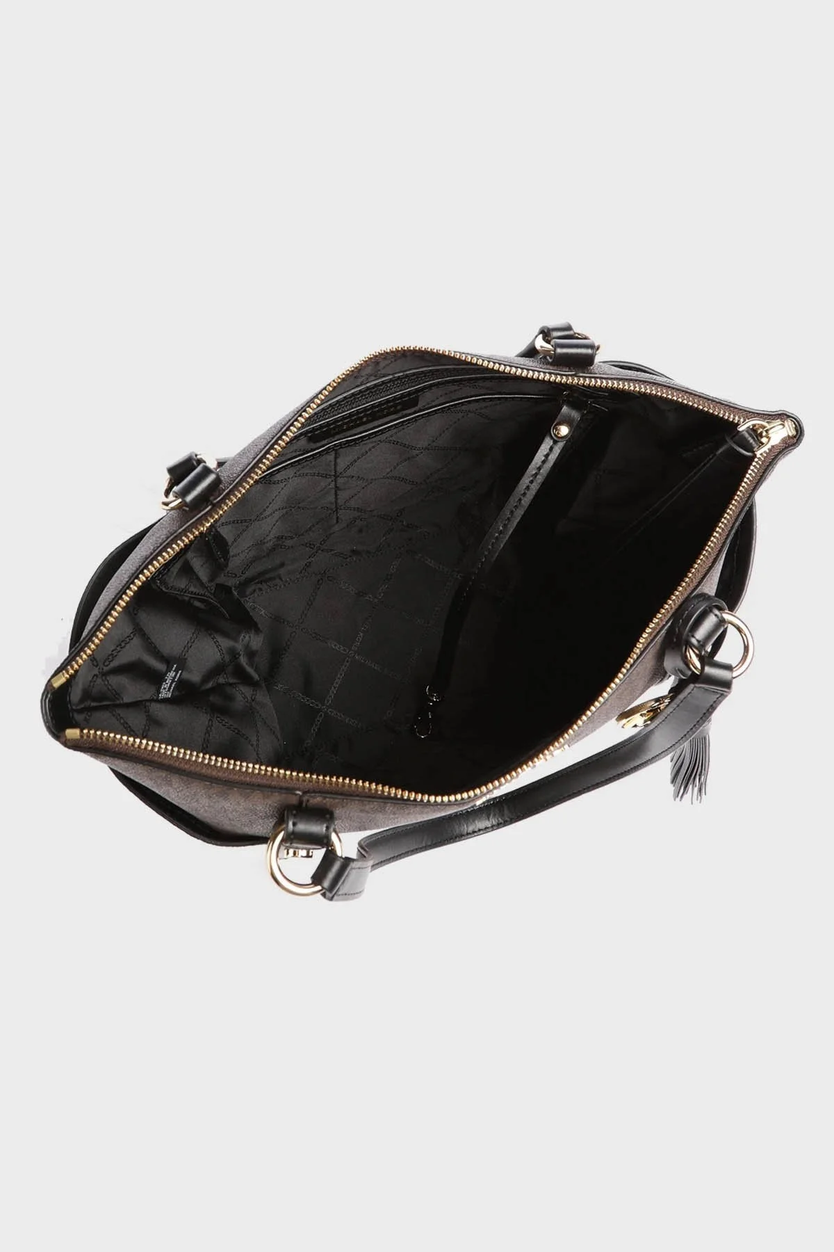 Michael Kors Logolu Fermuarlı Hakiki Deri Sullivan 30T0GNXT2B292 Bayan Çanta 30T0GNXT2B 292 KAHVE - 4