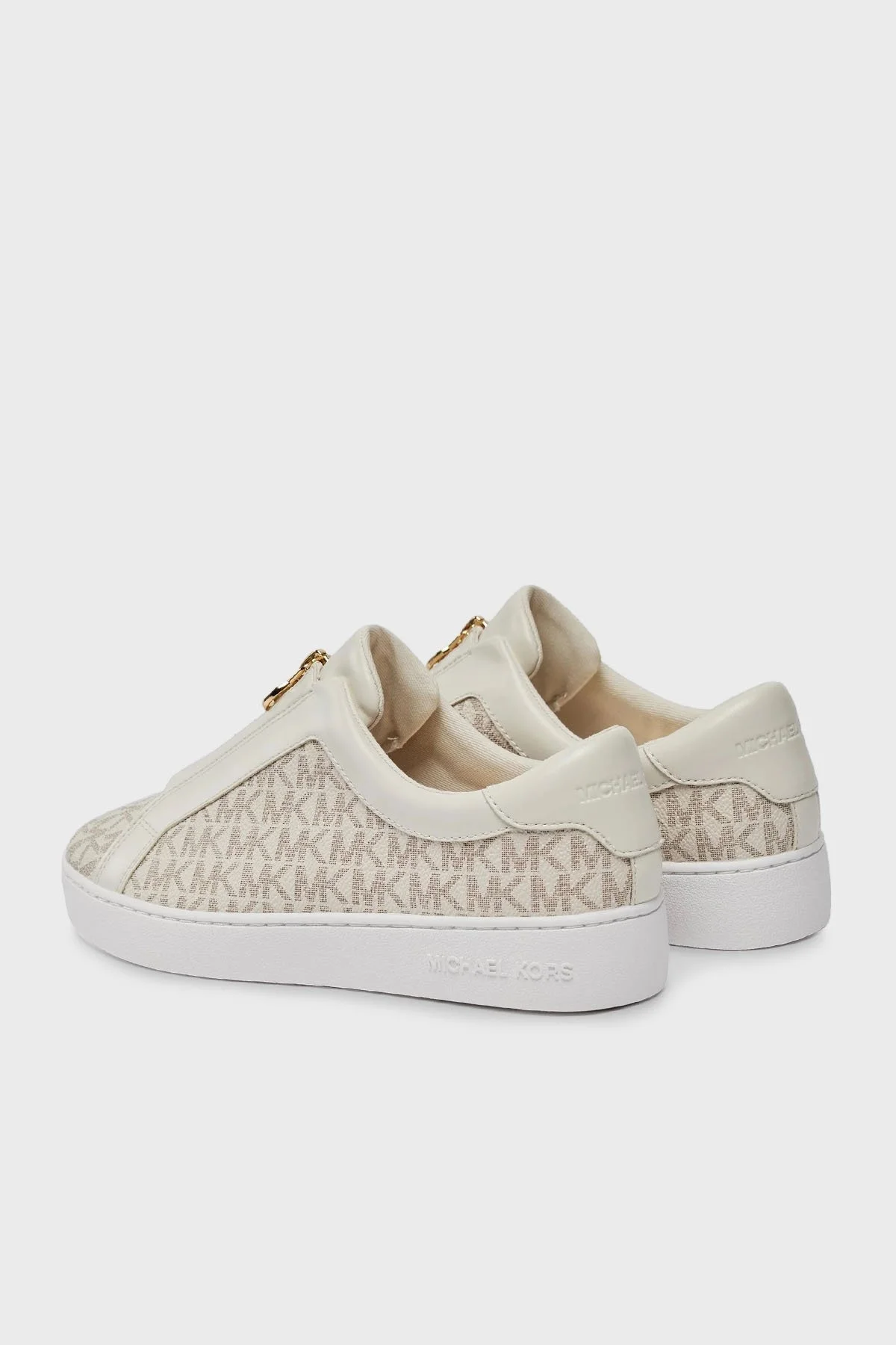 Michael Kors Logolu Fermuarlı Sneaker 43R4KTFP2B150 Bayan Ayakkabı 43R4KTFP2B 150 BEYAZ - 10