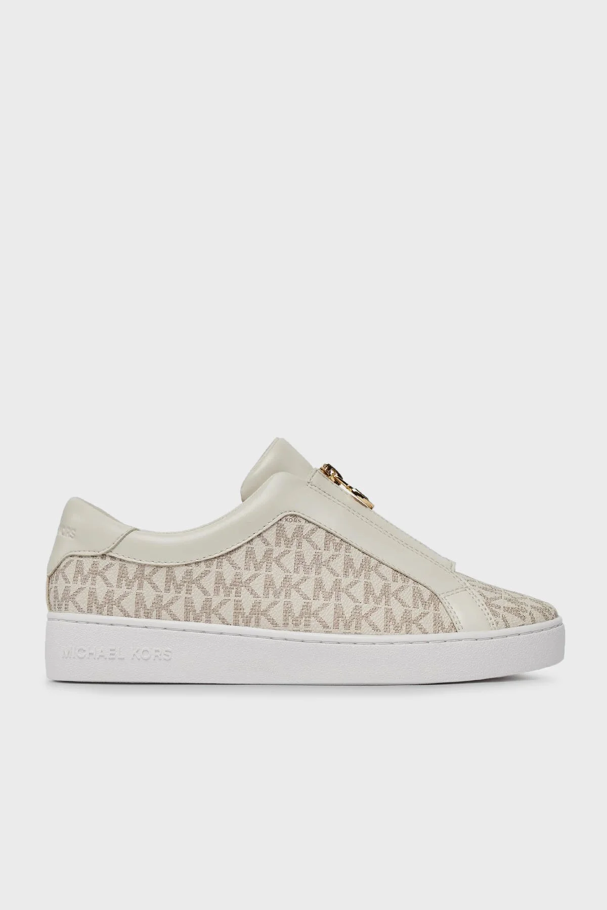 Michael Kors Logolu Fermuarlı Sneaker 43R4KTFP2B150 Kadın Ayakkabı 43R4KTFP2B 150 BEYAZ - 1