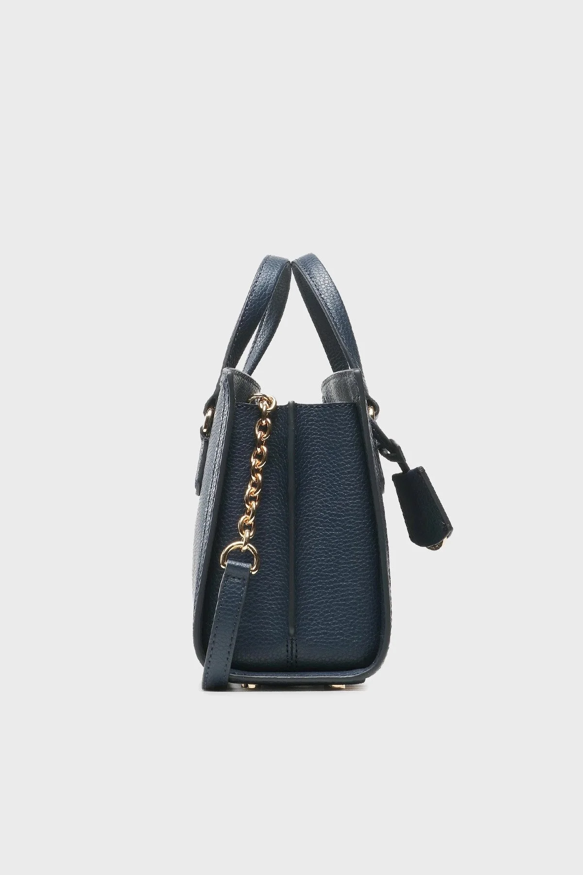 Michael Kors Logolu Hakiki Deri 30F2G7CM1T406 Bayan Çanta 30F2G7CM1T 406 LACİVERT - 3