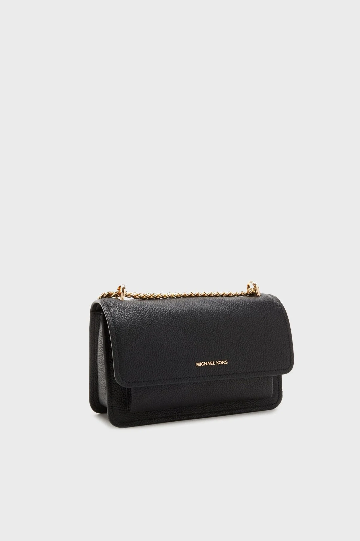 Michael Kors Logolu Hakiki Deri Ayarlanabilir Zincir Askılı 30T4GC7L3T001 Kadın Çanta 30T4GC7L3T 001 SİYAH - 4