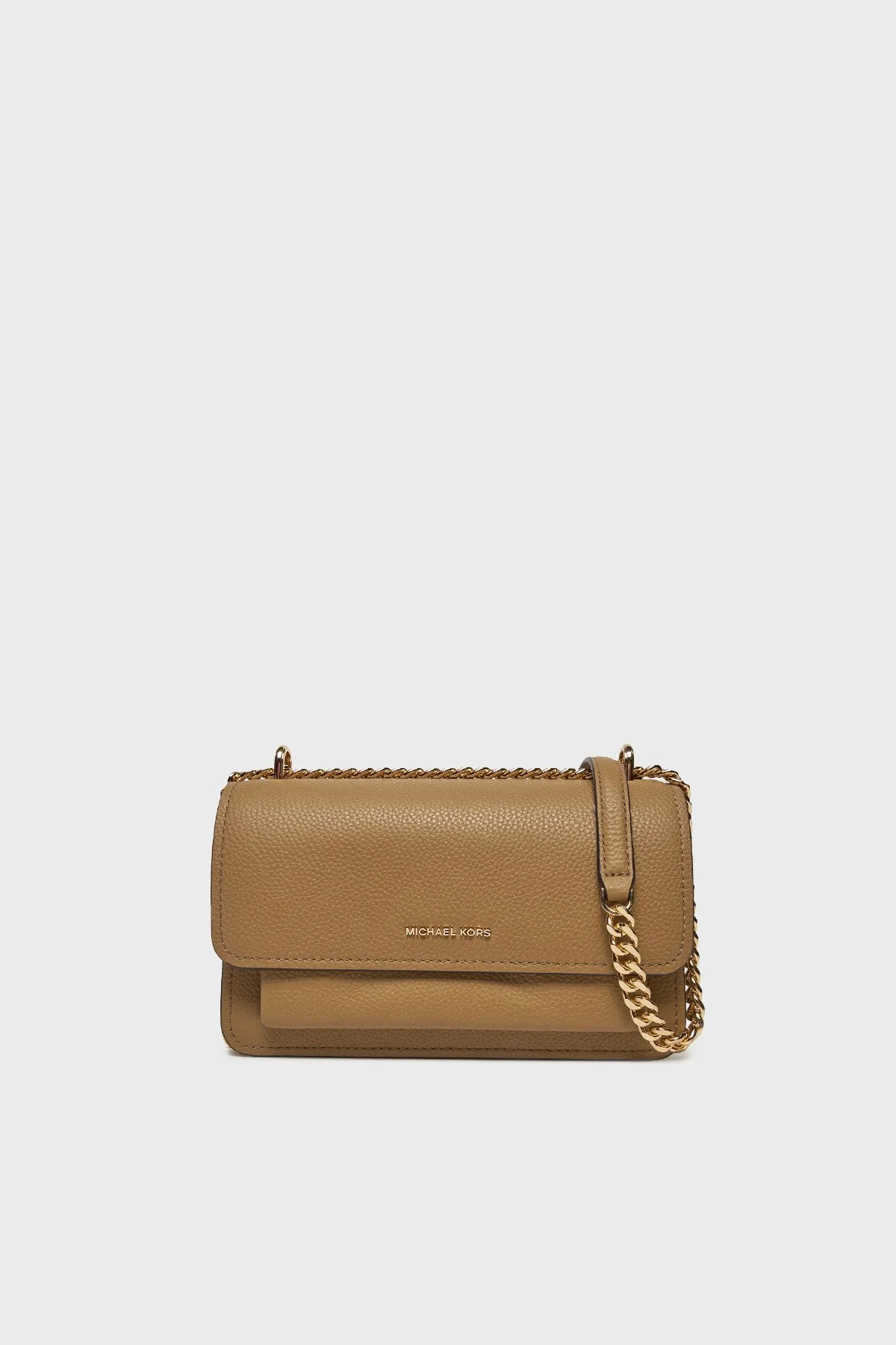 Michael Kors Logolu Hakiki Deri Ayarlanabilir Zincir Askılı 30T4GC7L3T297 Kadın Çanta 30T4GC7L3T 297 BEJ - 1