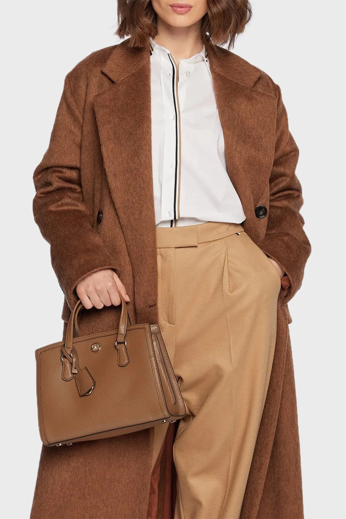 Michael Kors Logolu Hakiki Deri Bayan Çanta 30F2G7CM1T 230 TABA - 2