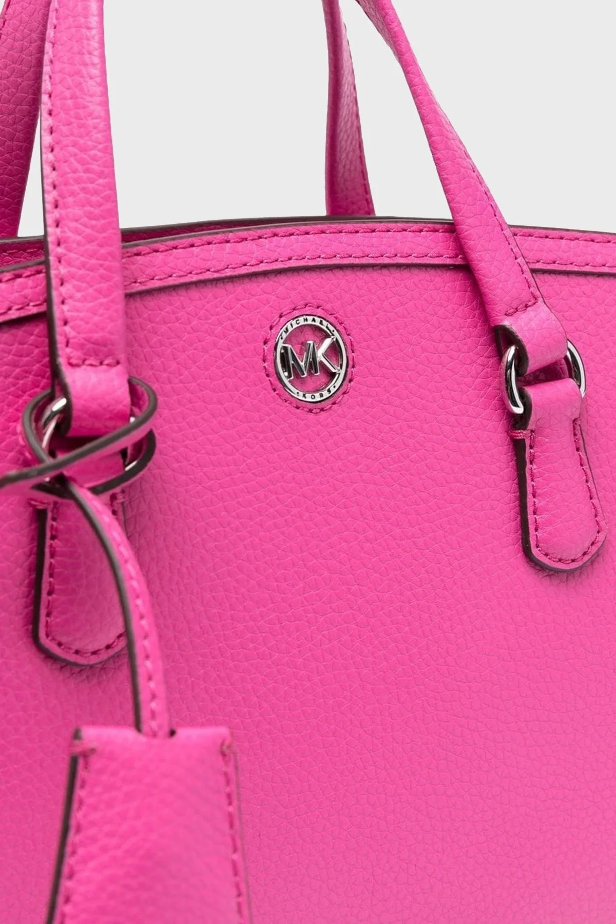 Michael Kors Logolu Hakiki Deri Bayan Çanta 30F2S7CM1T 614 PEMBE - 4