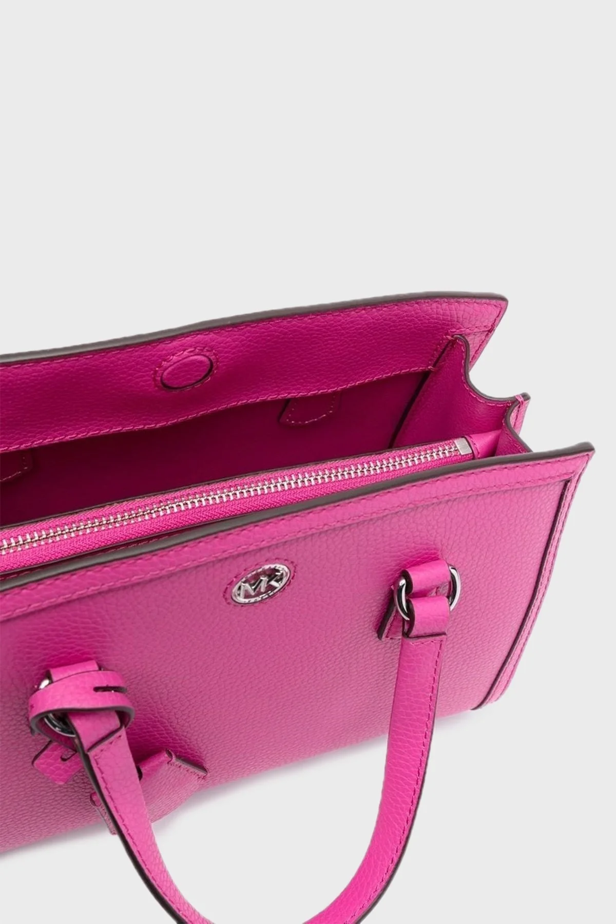 Michael Kors Logolu Hakiki Deri Bayan Çanta 30F2S7CM1T 614 PEMBE - 5
