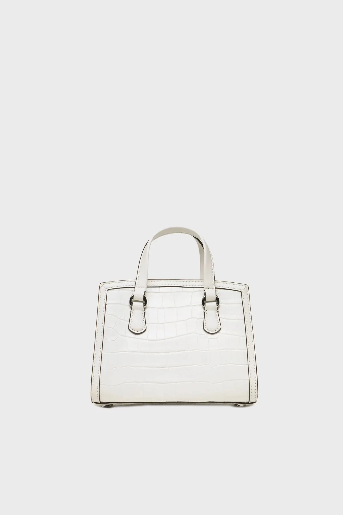 Michael Kors Logolu Hakiki Deri 32R3S7CC0E085 Bayan Çanta 32R3S7CC0E 085 BEYAZ - 3