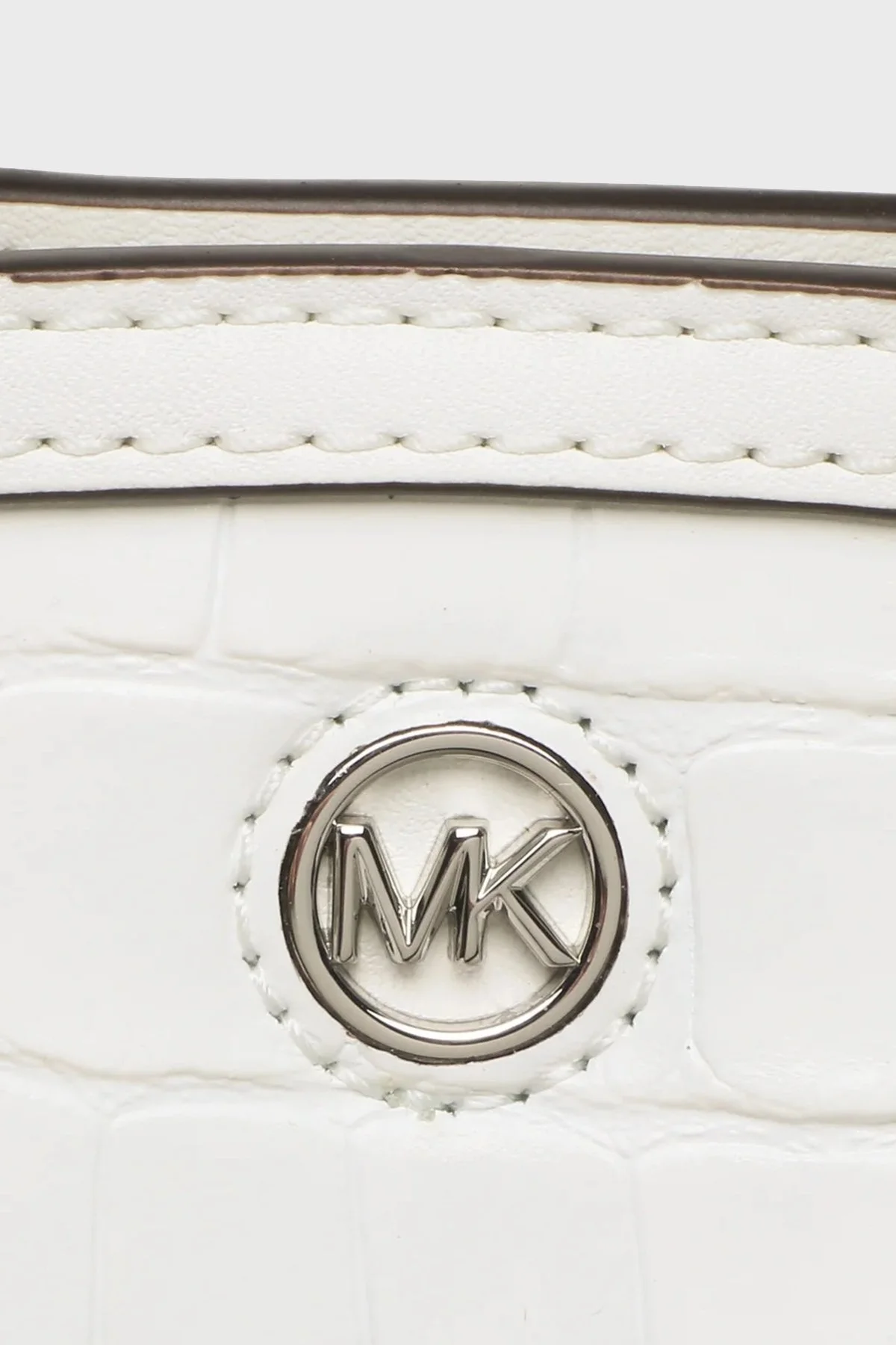 Michael Kors Logolu Hakiki Deri 32R3S7CC0E085 Bayan Çanta 32R3S7CC0E 085 BEYAZ - 5