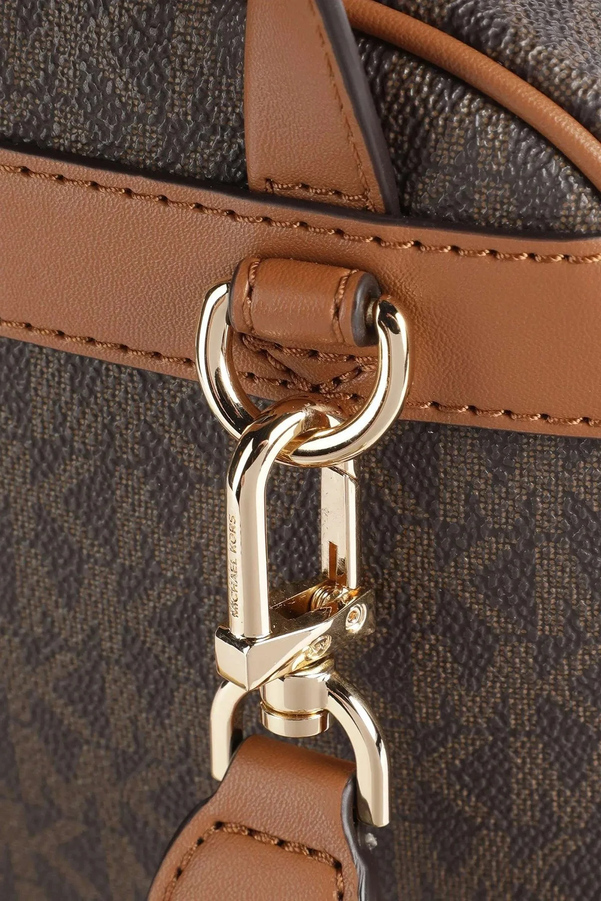 Michael Kors Logolu Hakiki Deri 30F3G5EB0B252 Bayan Sırt Çantası 30F3G5EB0B 252 KAHVE - 3
