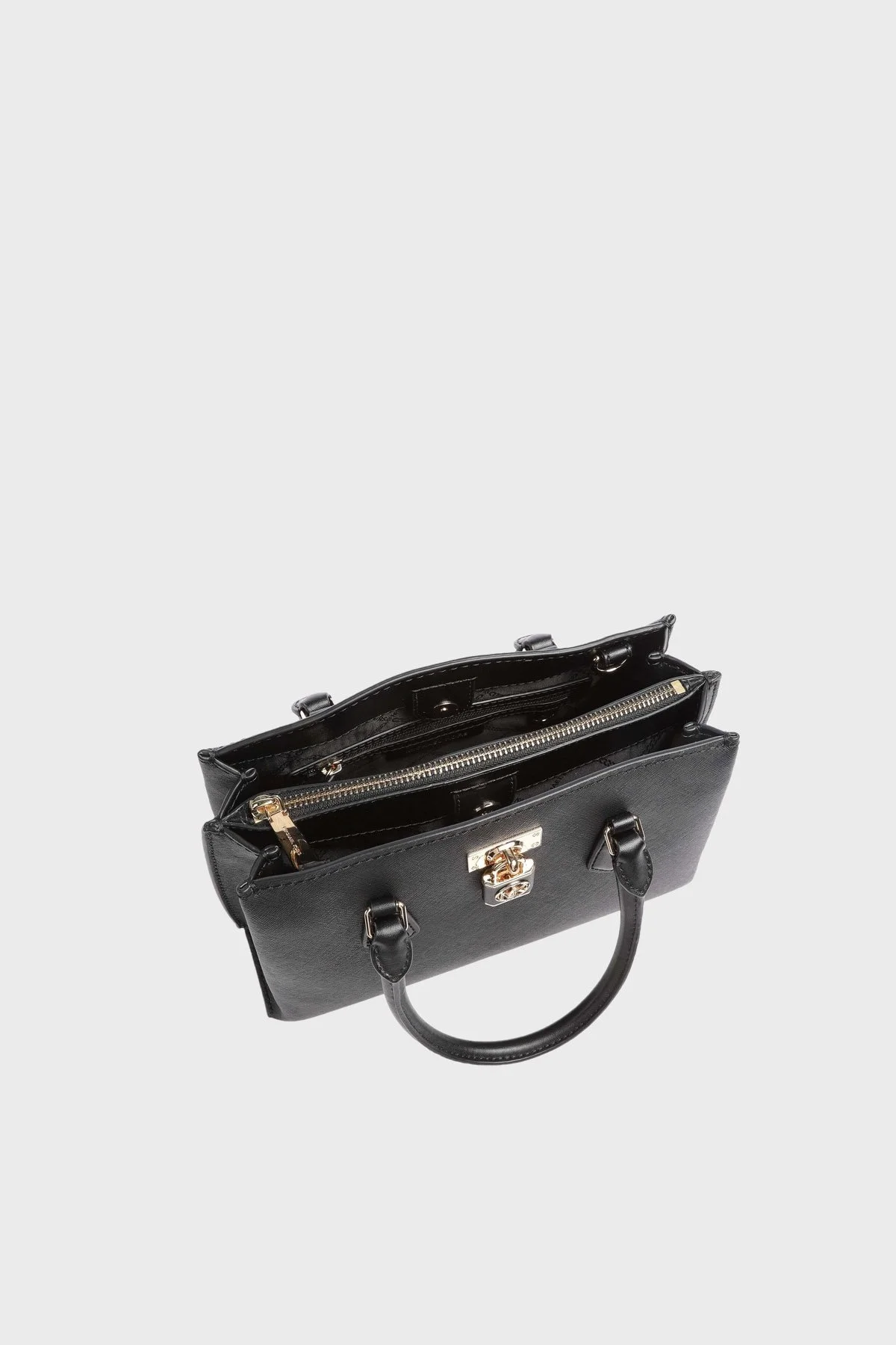 Michael Kors Logolu Hakiki Deri Çıkarılabilir Omuz Askılı 30S3GR0S1L001 Bayan Çanta 30S3GR0S1L 001 SİYAH - 3