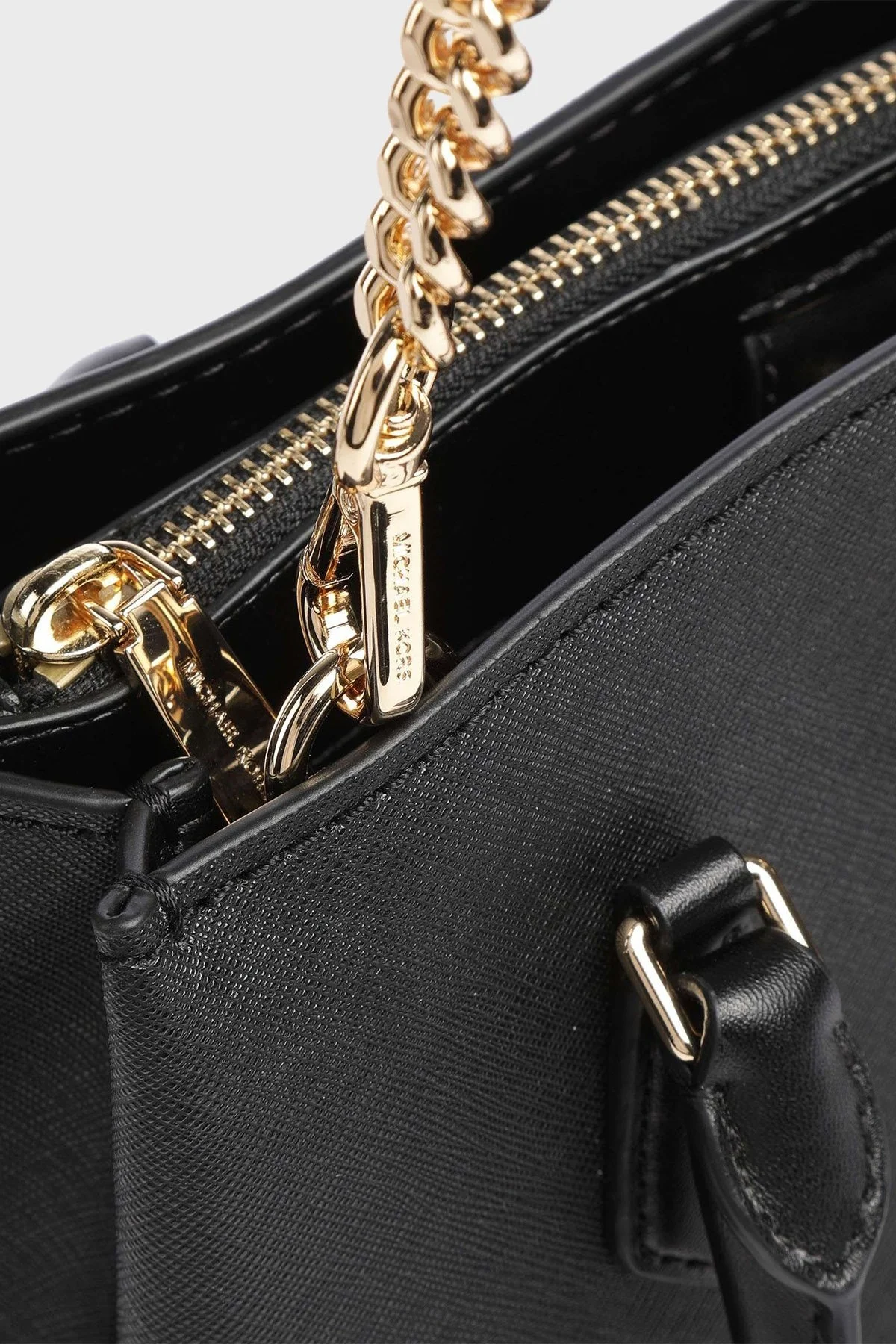 Michael Kors Logolu Hakiki Deri Çıkarılabilir Omuz Askılı 30S3GR0S1L001 Bayan Çanta 30S3GR0S1L 001 SİYAH - 4