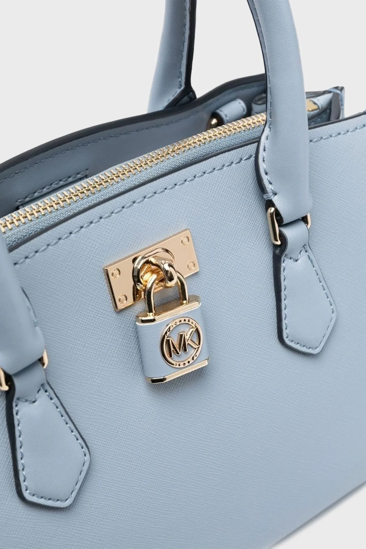 Michael Kors Logolu Hakiki Deri Çıkarılabilir Omuz Askılı 30S3GR0S1L487 Bayan Çanta 30S3GR0S1L 487 MAVİ - 4