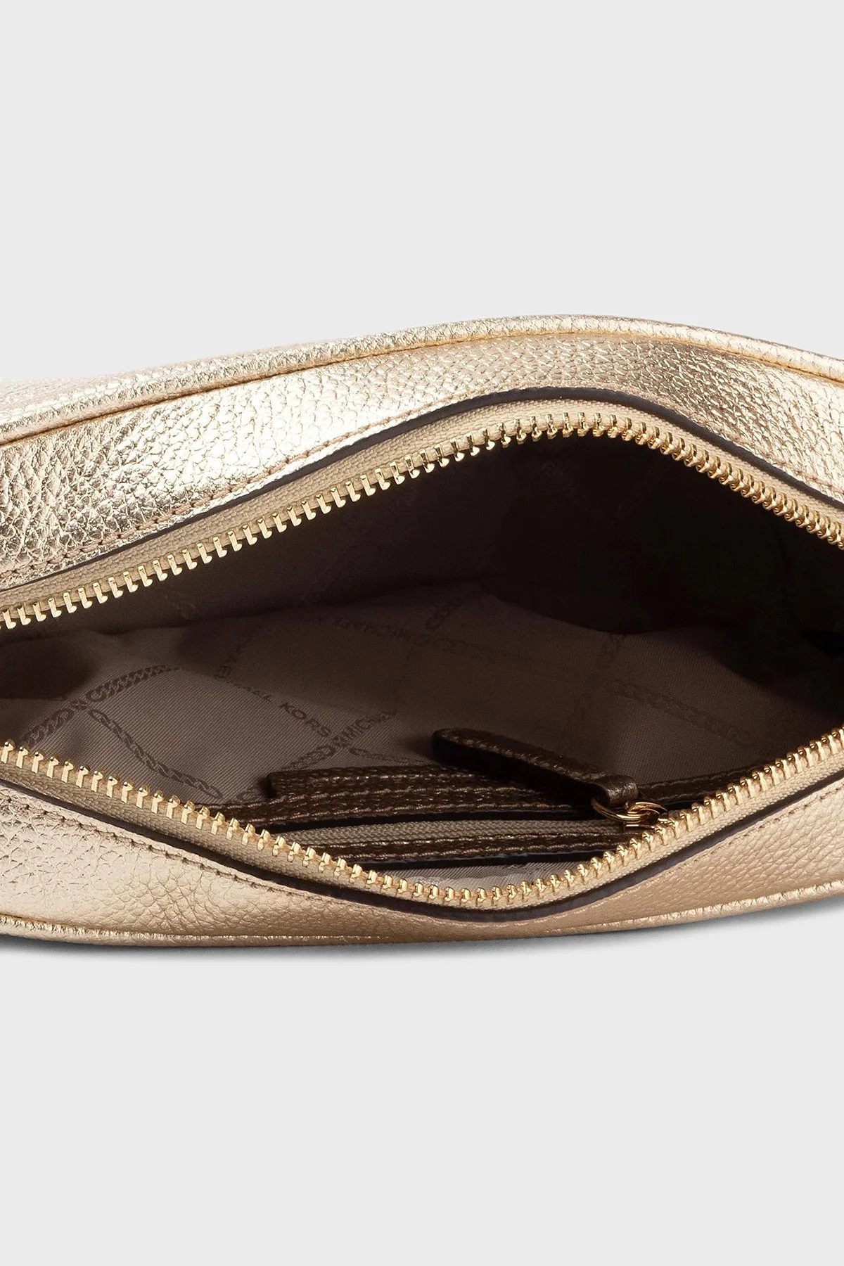Michael Kors Logolu Hakiki Deri Çıkarılabilir Zincir Askılı 32F7MGNM6M740 Kadın Çanta 32F7MGNM6M 740 GOLD - 4