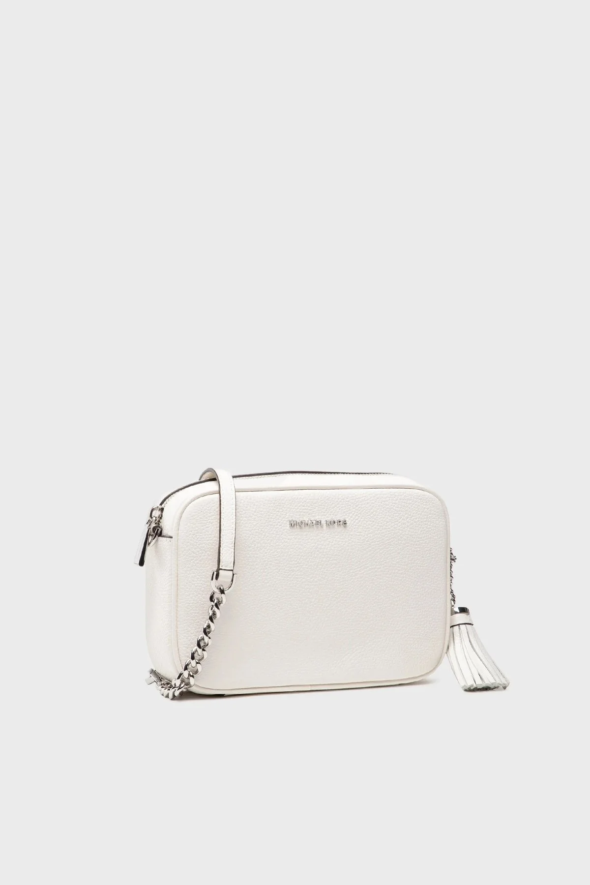 Michael Kors Logolu Hakiki Deri Çıkarılabilir Zincir Askılı 32F7SGNM8L085 Bayan Çanta 32F7SGNM8L 085 BEYAZ - 10