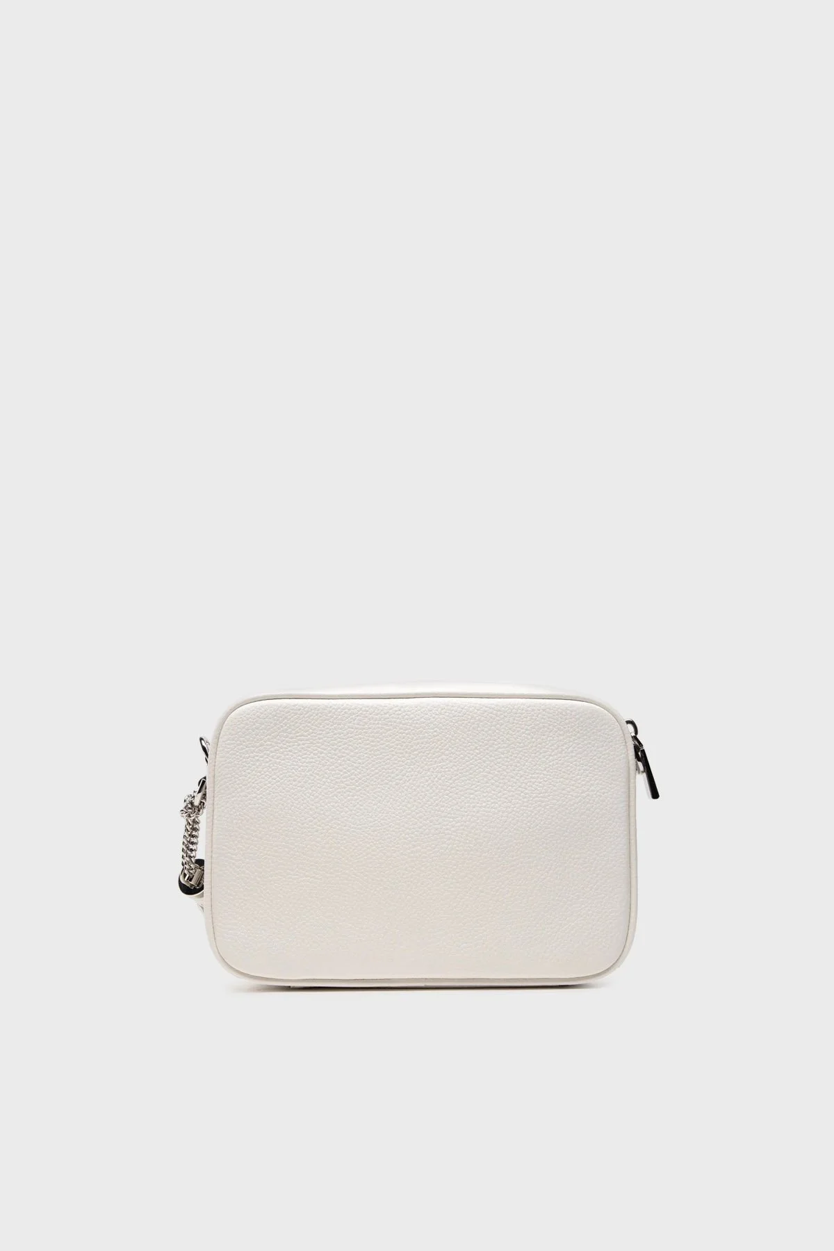 Michael Kors Logolu Hakiki Deri Çıkarılabilir Zincir Askılı 32F7SGNM8L085 Kadın Çanta 32F7SGNM8L 085 BEYAZ - 3