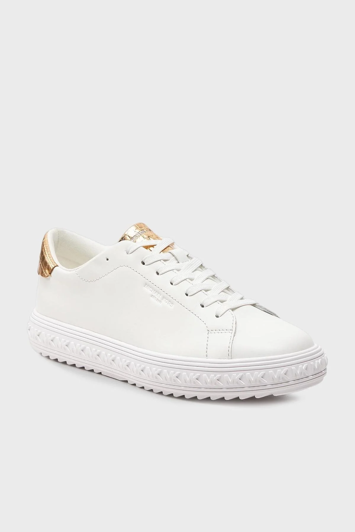 Michael Kors Logolu Hakiki Deri Sneaker 43S3GVFS1L740 Bayan Ayakkabı 43S3GVFS1L 740 BEYAZ - 6