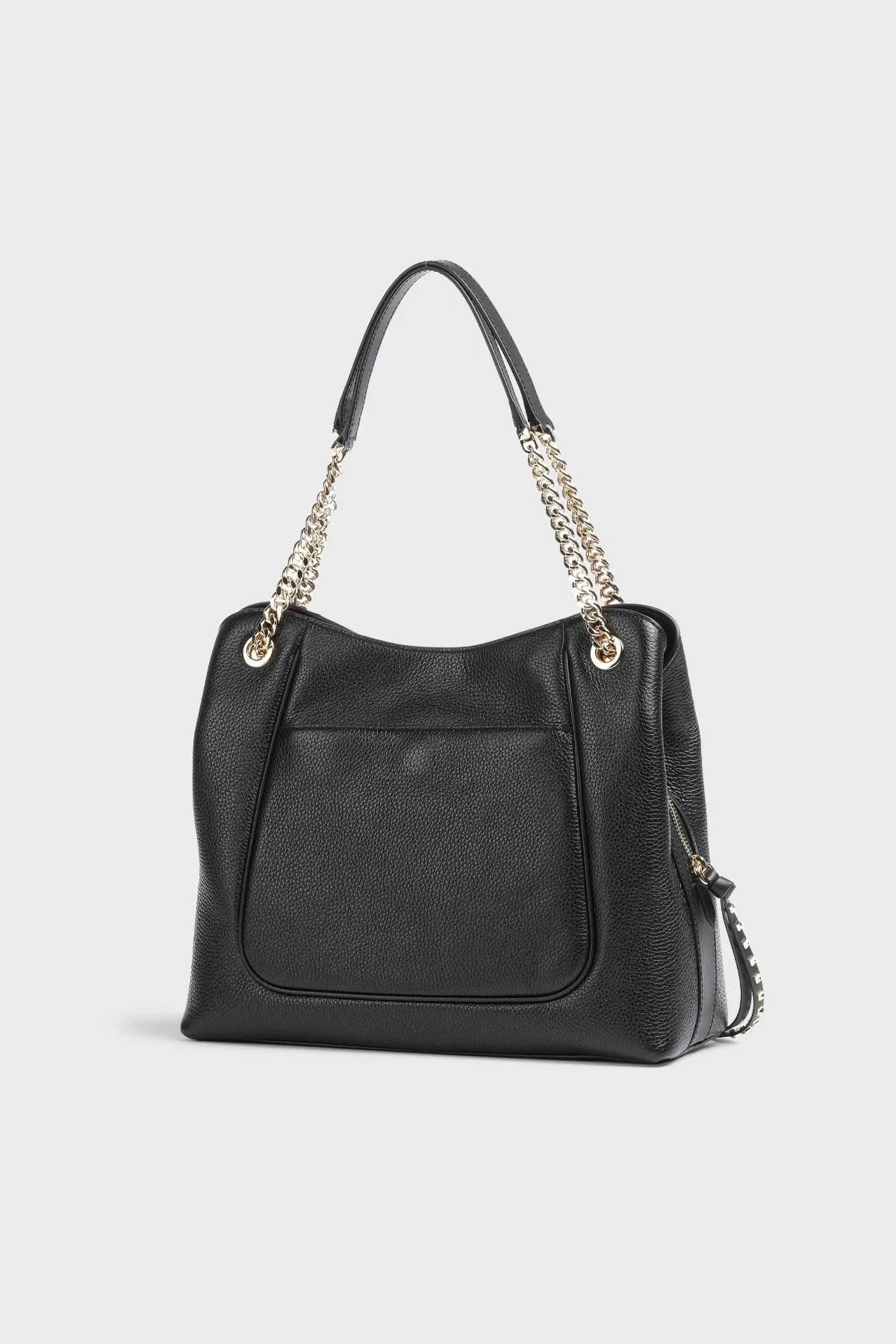 Michael Kors Logolu Hakiki Deri Zincir Askılı 30F2SP1E3L Bayan Çanta 30F2SP1E3L BLACK SİYAH - 2