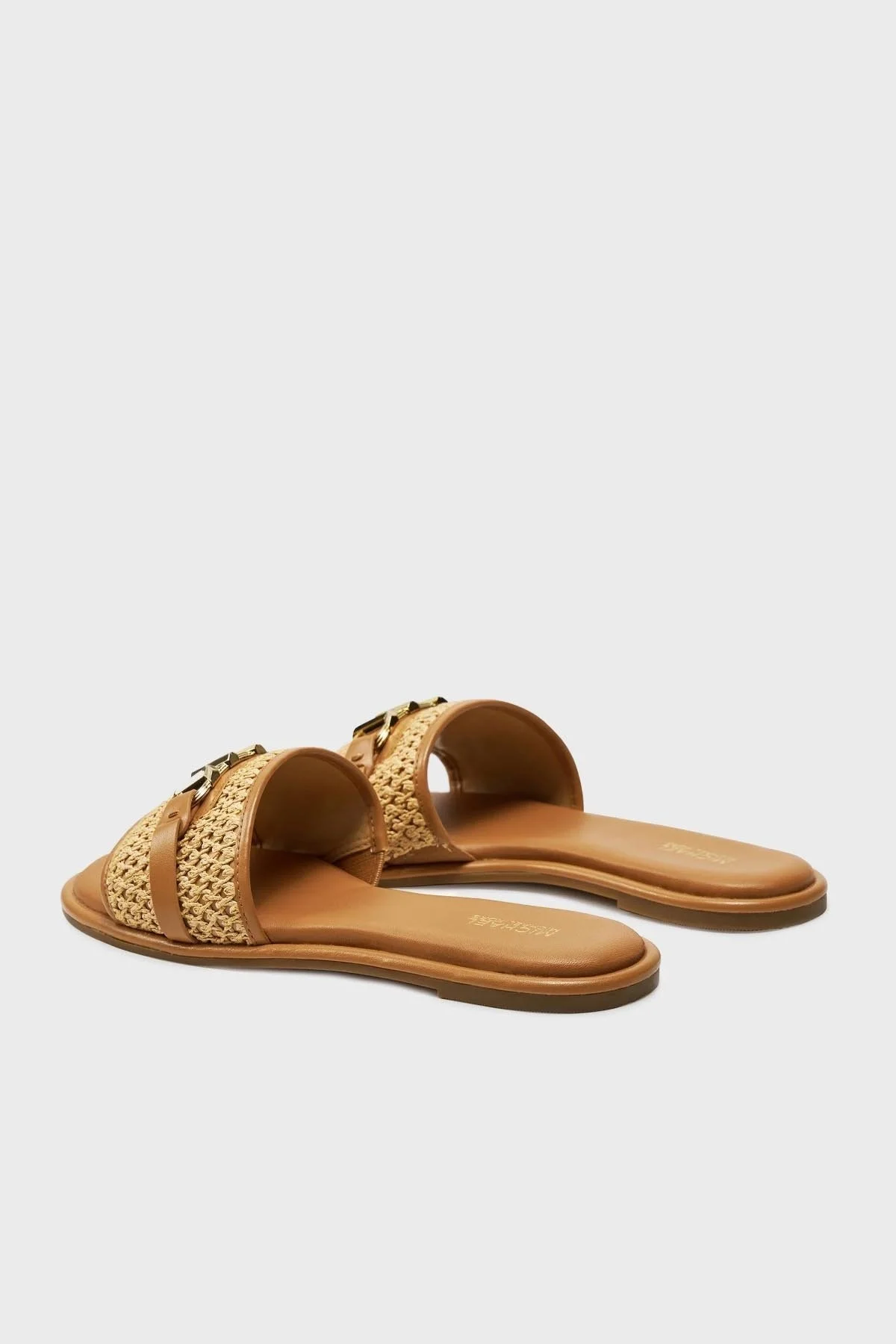 Michael Kors Logolu Hasır Düz 40S4EBFS1D174 Bayan Terlik 40S4EBFS1D 174 TABA-BEJ - 10