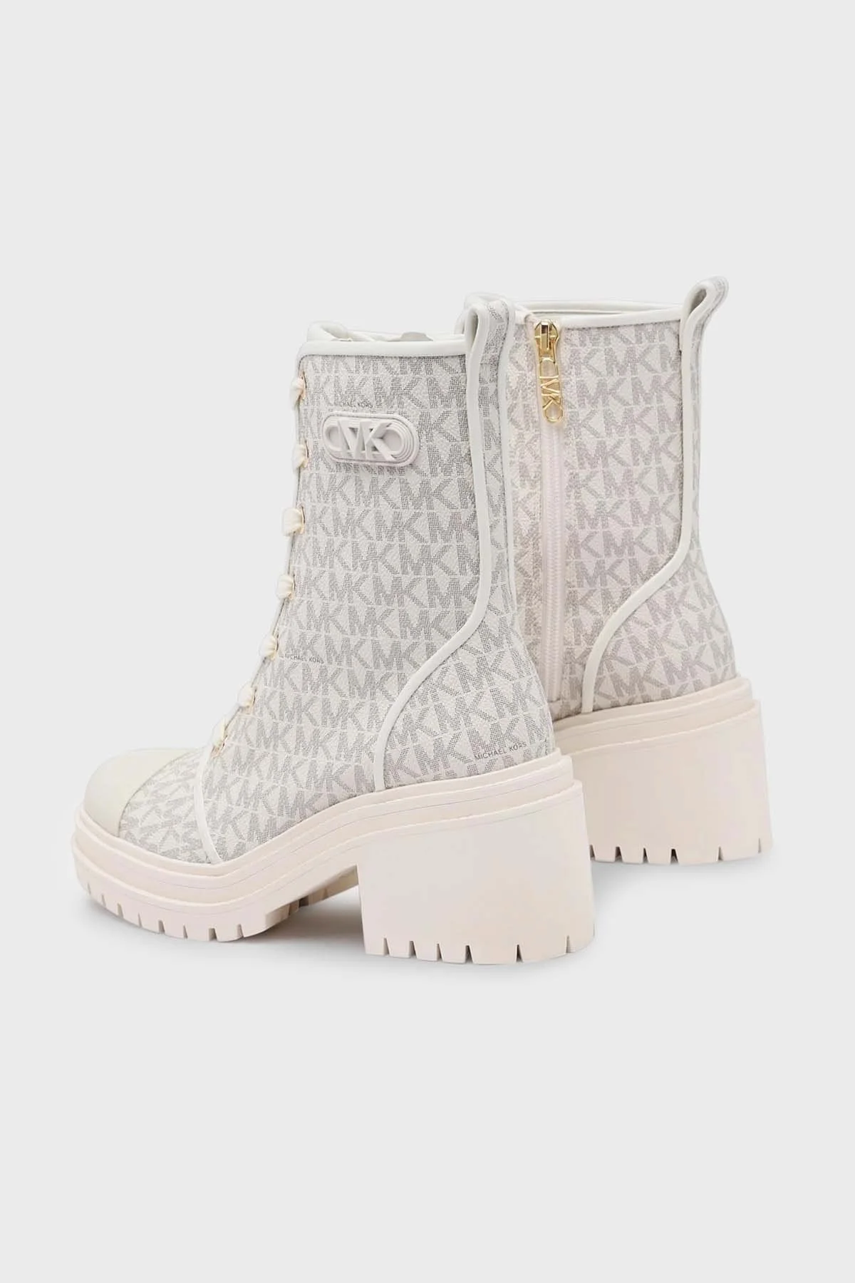Michael Kors Kalın Tabanlı Fermuarlı 40F3HYME5B150 Kadın Bot 40F3HYME5B 150 EKRU - 3