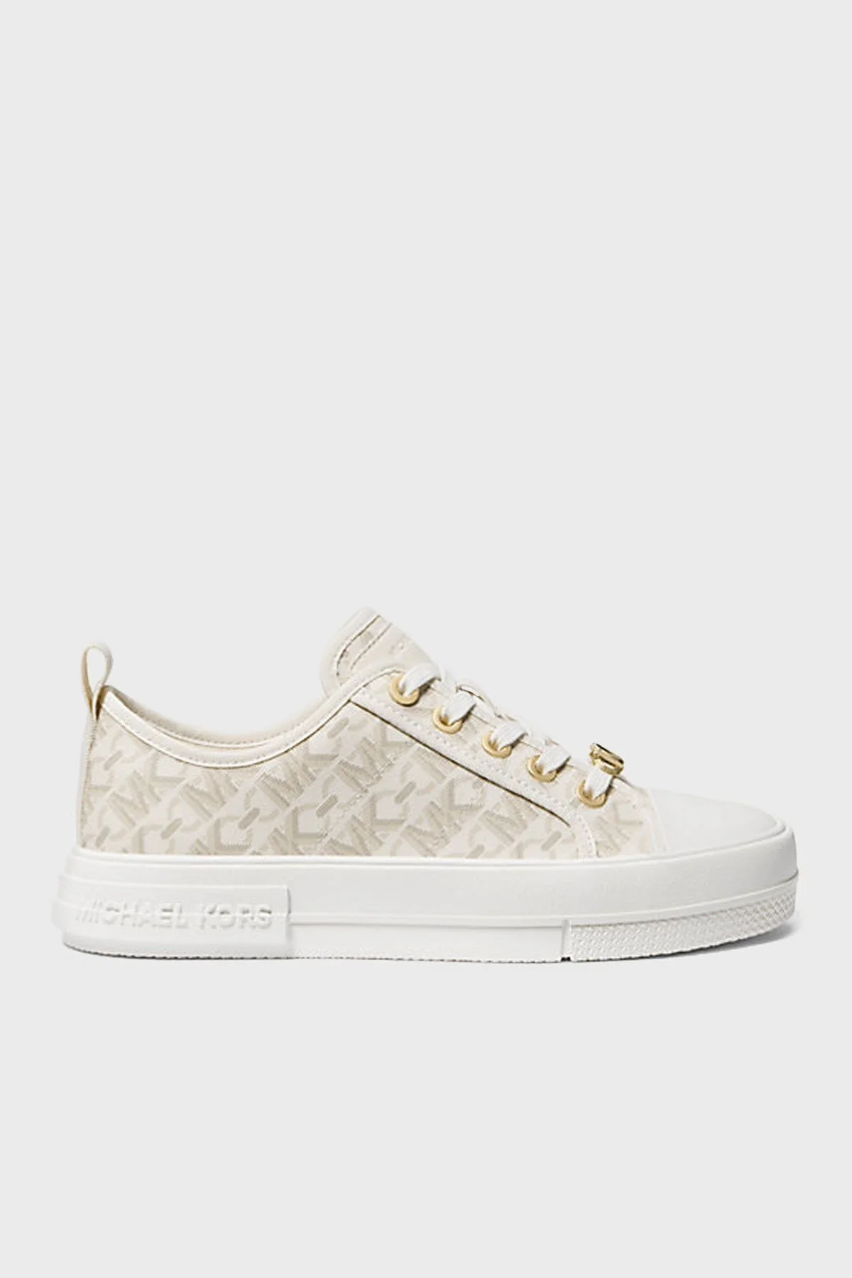 Michael Kors Logolu Kalın Tabanlı Sneaker 43H3EYFS1B150 Bayan Ayakkabı 43H3EYFS1B 150 EKRU - 5