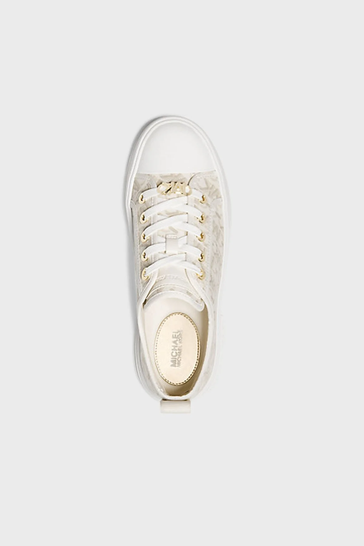 Michael Kors Logolu Kalın Tabanlı Sneaker 43H3EYFS1B150 Bayan Ayakkabı 43H3EYFS1B 150 EKRU - 7