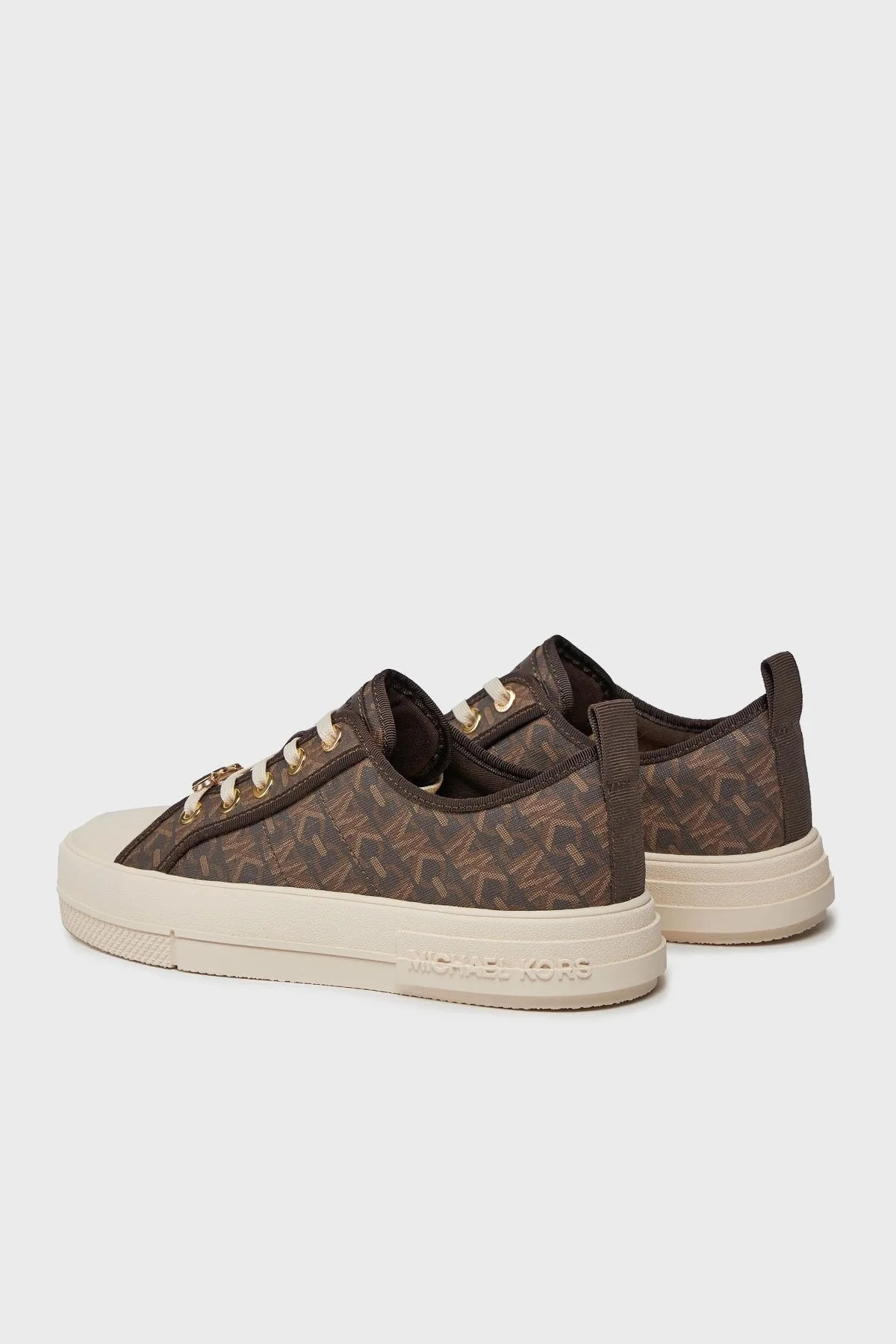 Michael Kors Logolu Kalın Tabanlı Sneaker 43H3EYFS1B200 Bayan Ayakkabı 43H3EYFS1B 200 KAHVE - 4