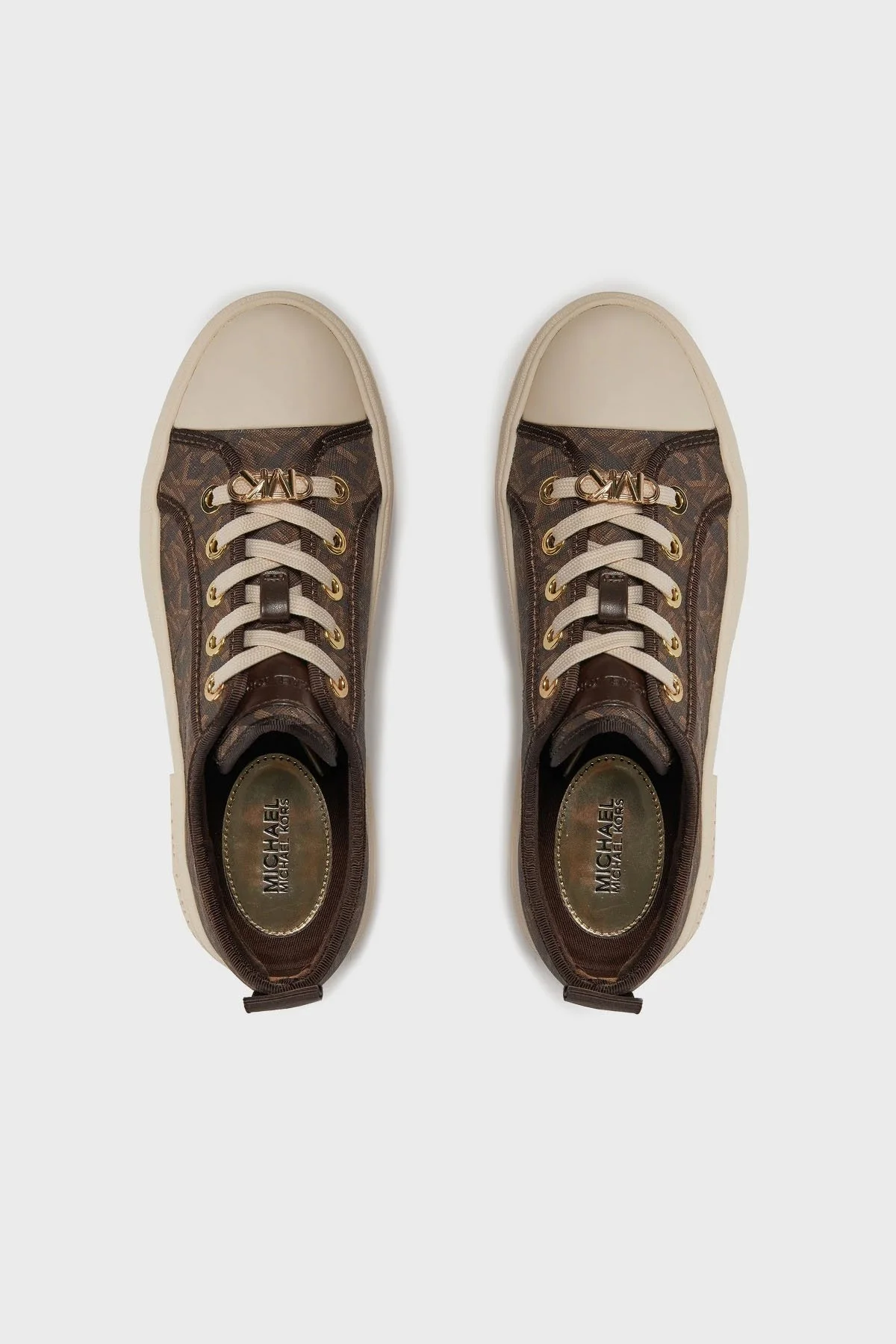 Michael Kors Logolu Kalın Tabanlı Sneaker 43H3EYFS1B200 Bayan Ayakkabı 43H3EYFS1B 200 KAHVE - 5